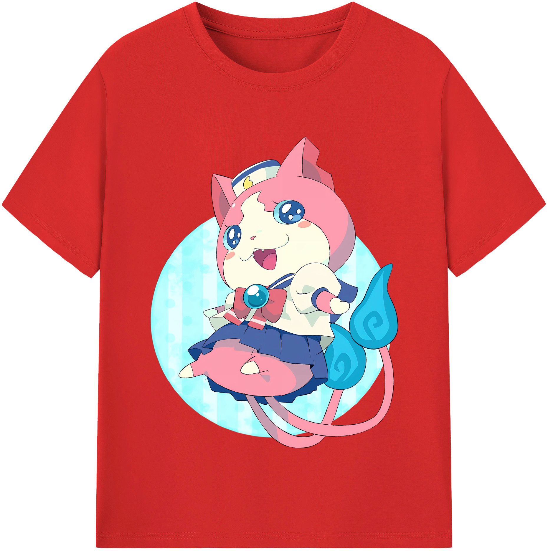 （画像用） 妖怪ウォッチ Yo-kai Watch レディースカジュアルプリントTシャツ（綿100％）