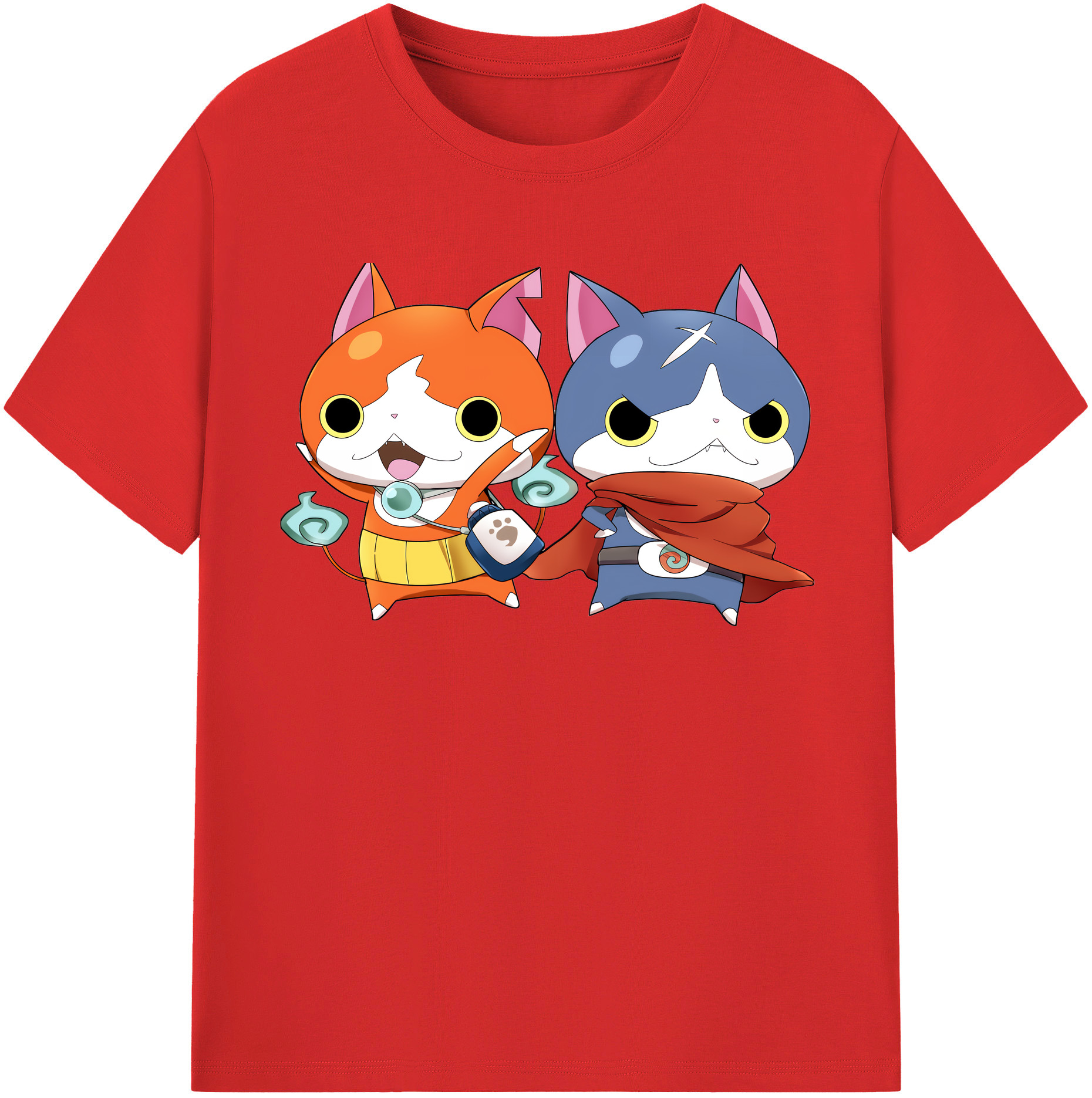 （画像用） 妖怪ウォッチ Yo-kai Watch レディースカジュアルプリントTシャツ（綿100％）