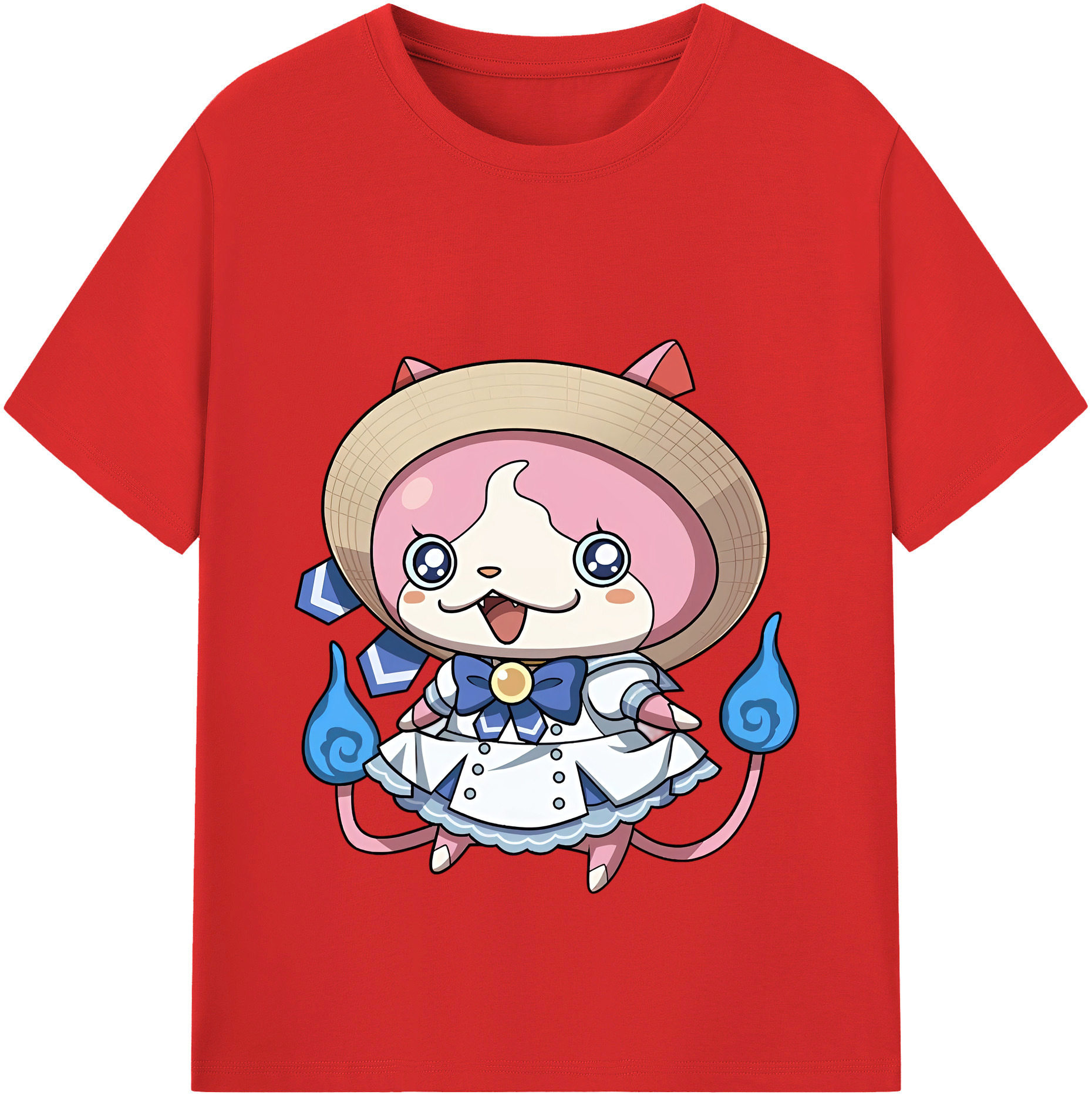 （画像用） 妖怪ウォッチ Yo-kai Watch レディースカジュアルプリントTシャツ（綿100％）