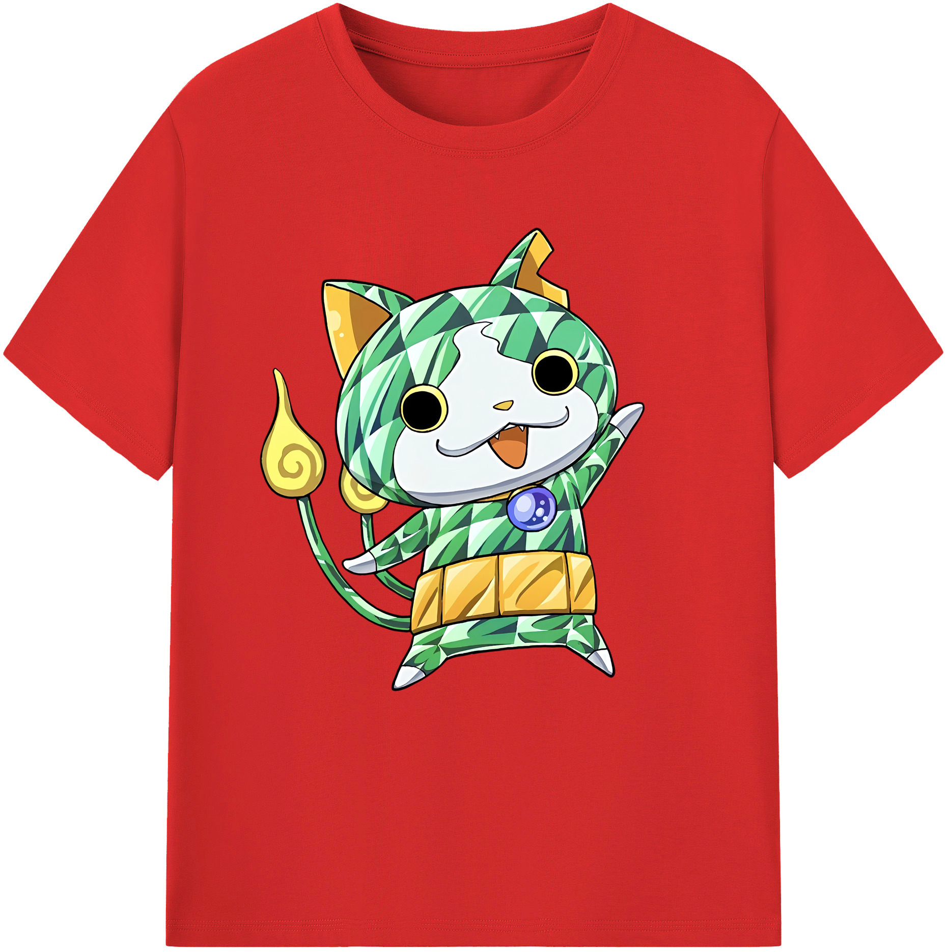 （画像用） 妖怪ウォッチ Yo-kai Watch レディースカジュアルプリントTシャツ（綿100％）