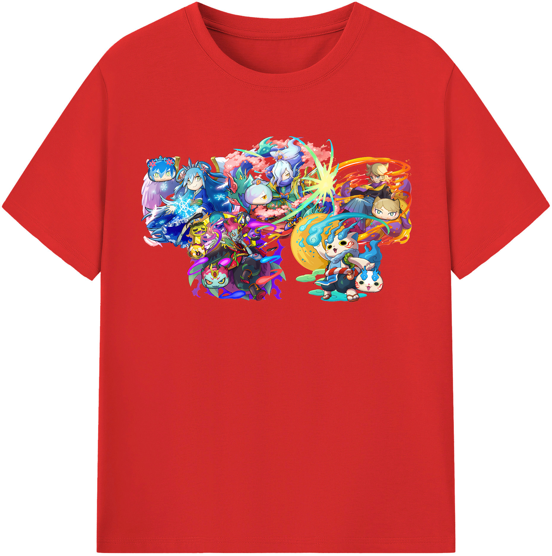 （画像用） 妖怪ウォッチ Yo-kai Watch レディースカジュアルプリントTシャツ（綿100％）