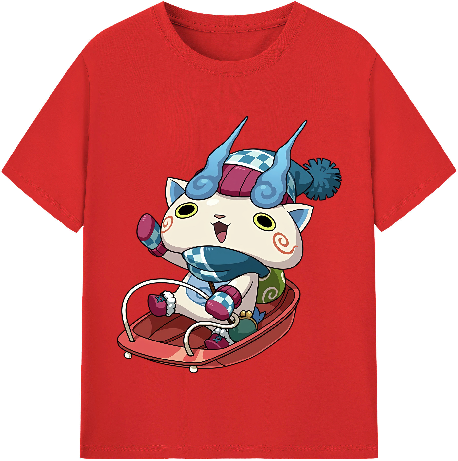 （画像用） 妖怪ウォッチ Yo-kai Watch レディースカジュアルプリントTシャツ（綿100％）