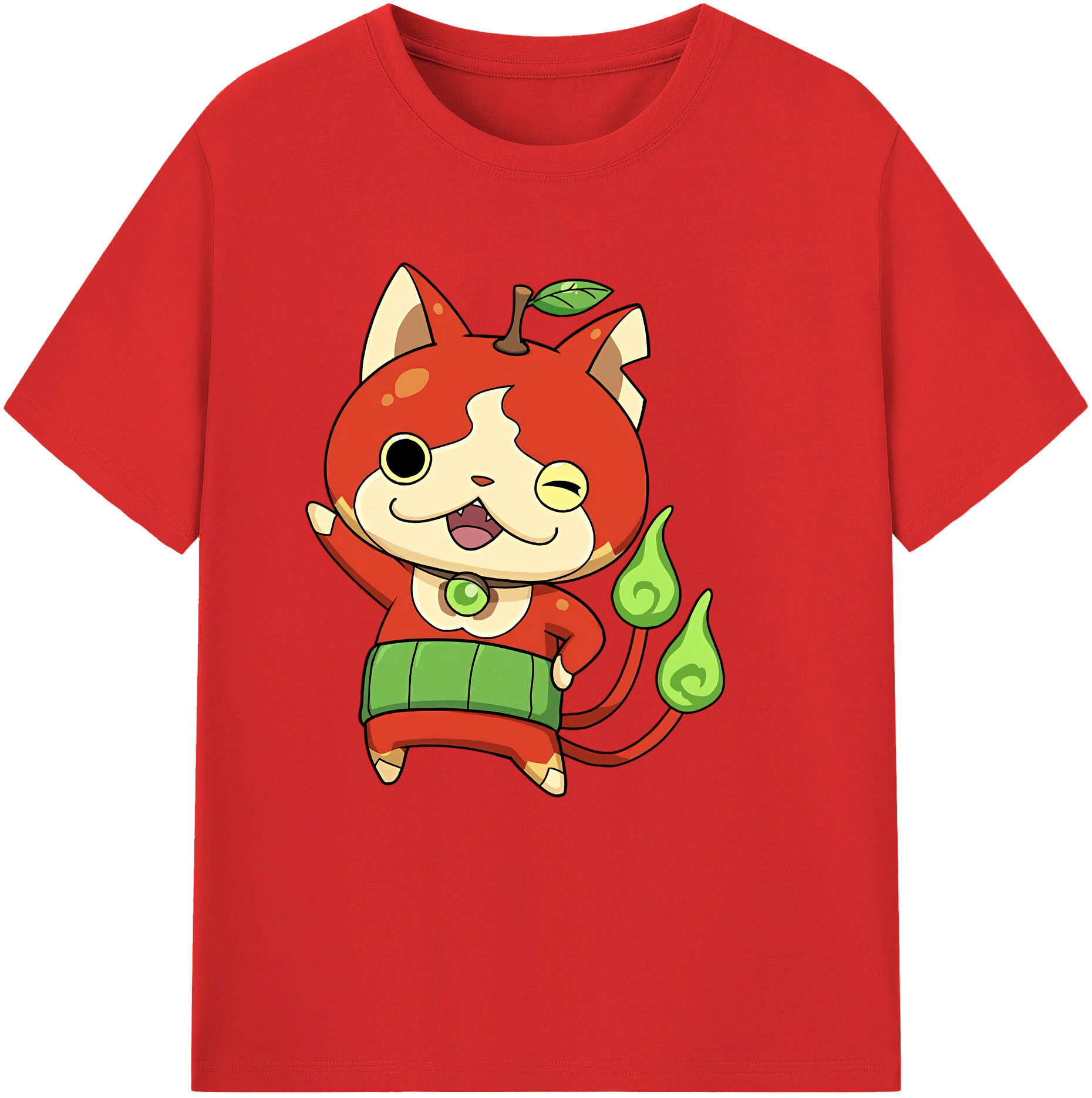 （画像用） 妖怪ウォッチ Yo-kai Watch レディースカジュアルプリントTシャツ（綿100％）