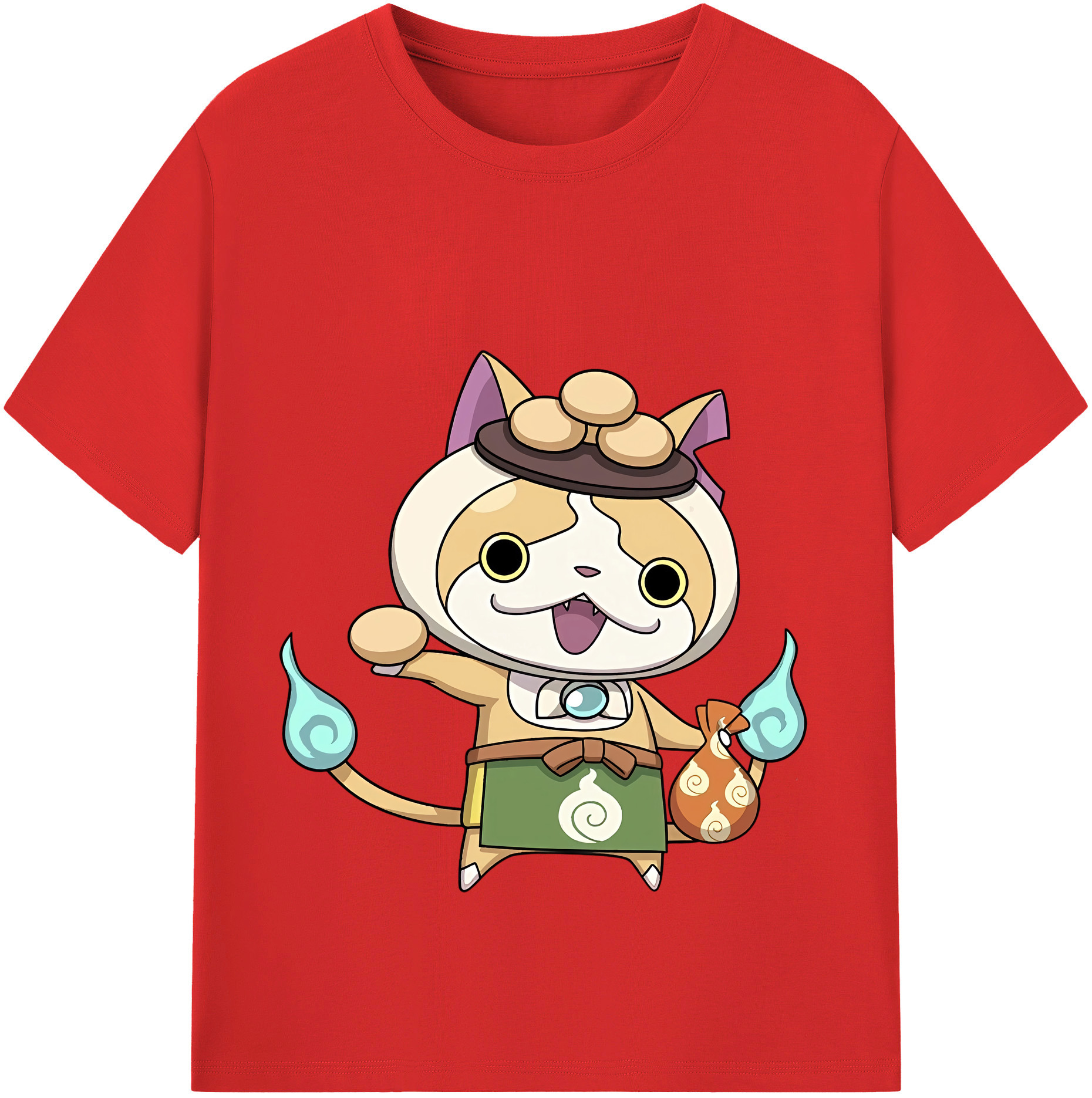 （画像用） 妖怪ウォッチ Yo-kai Watch レディースカジュアルプリントTシャツ（綿100％）