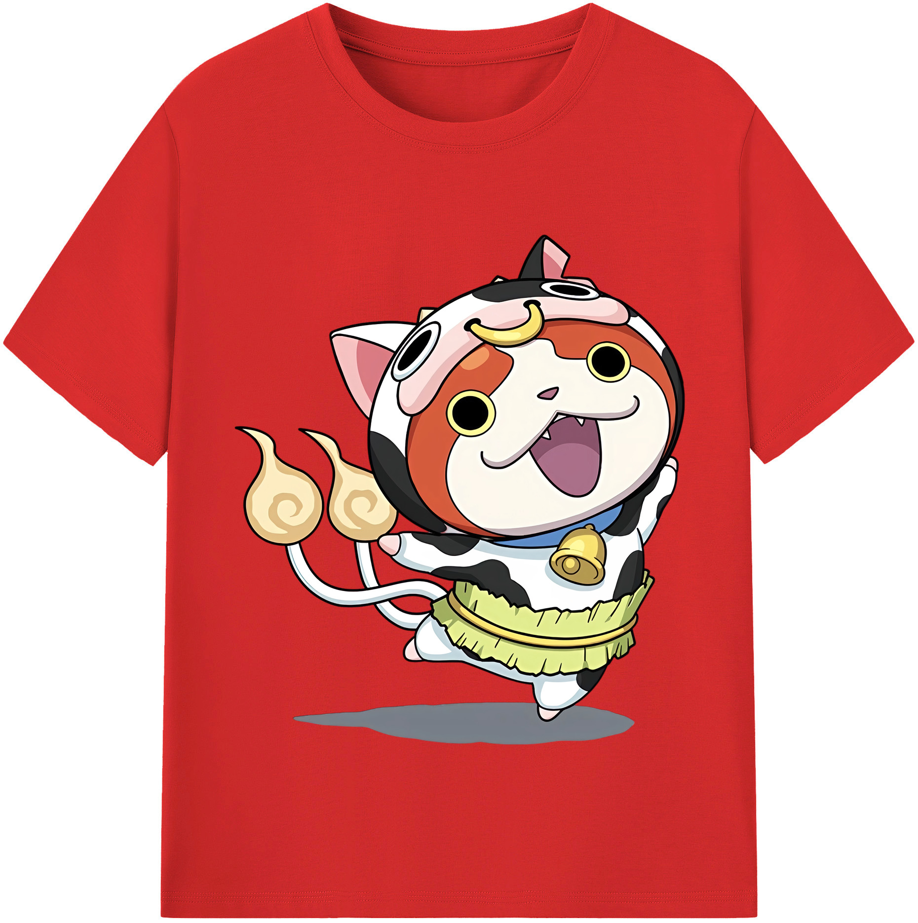 （画像用） 妖怪ウォッチ Yo-kai Watch レディースカジュアルプリントTシャツ（綿100％）