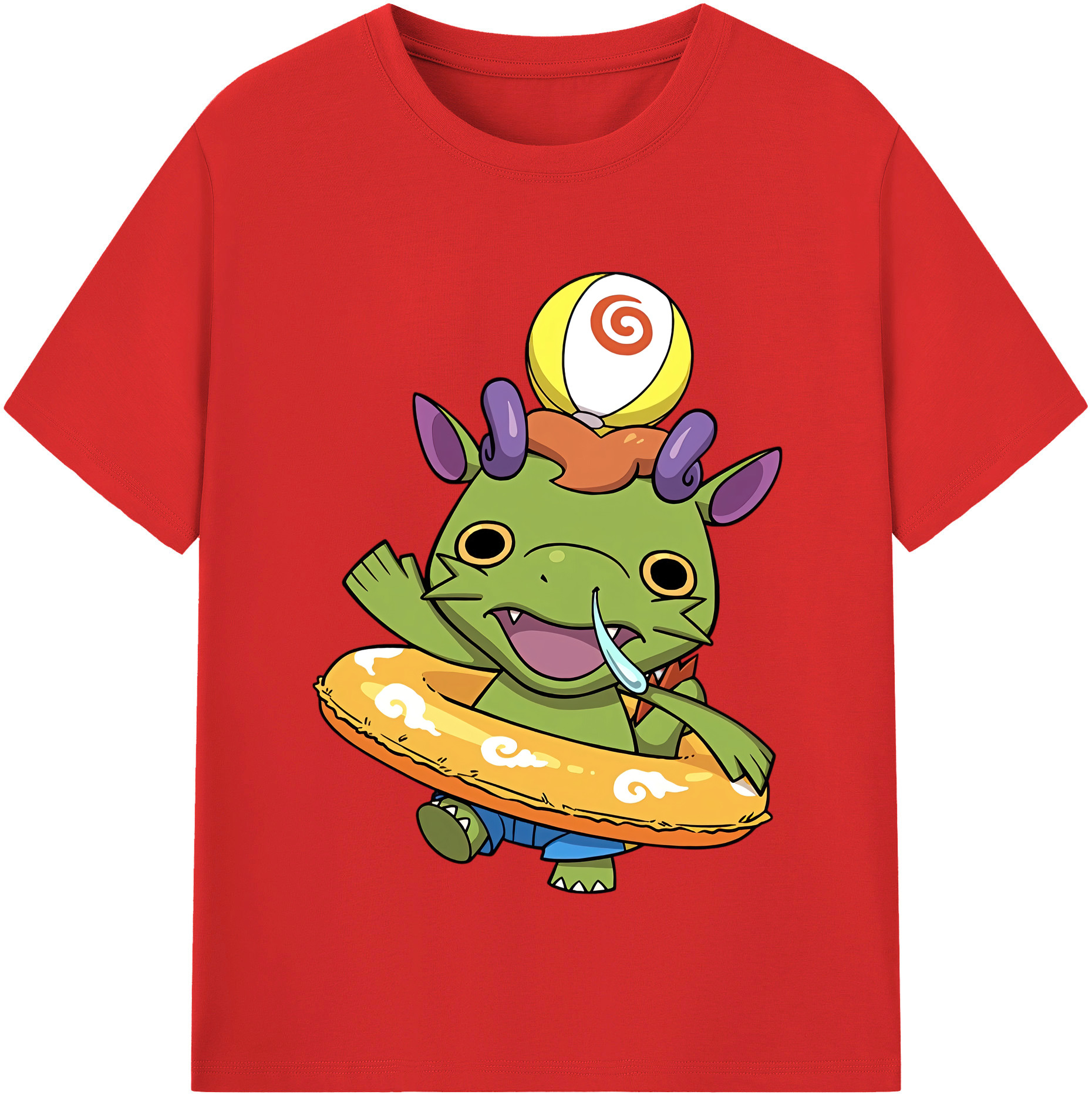 （画像用） 妖怪ウォッチ Yo-kai Watch レディースカジュアルプリントTシャツ（綿100％）