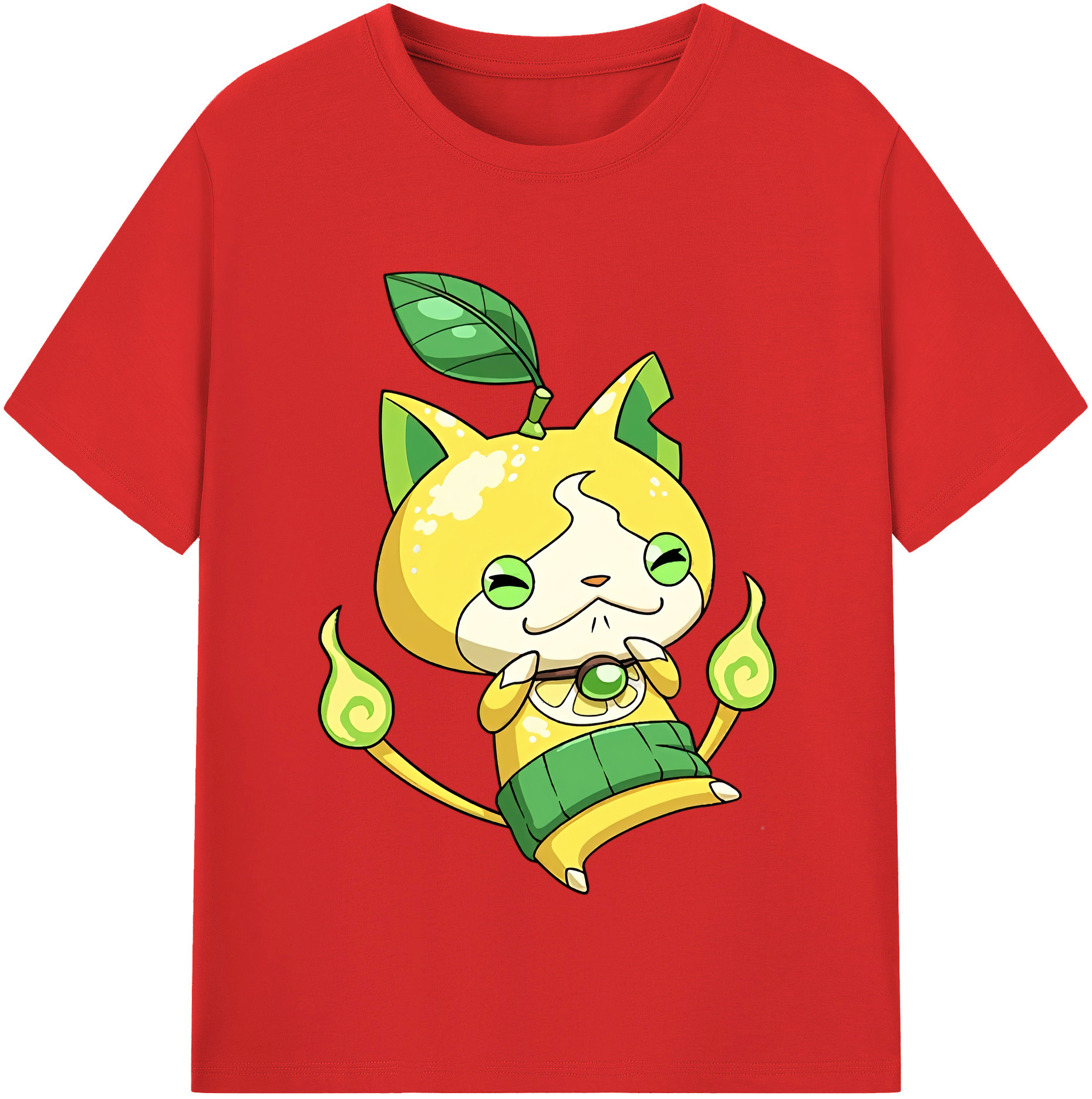 （画像用） 妖怪ウォッチ Yo-kai Watch レディースカジュアルプリントTシャツ（綿100％）