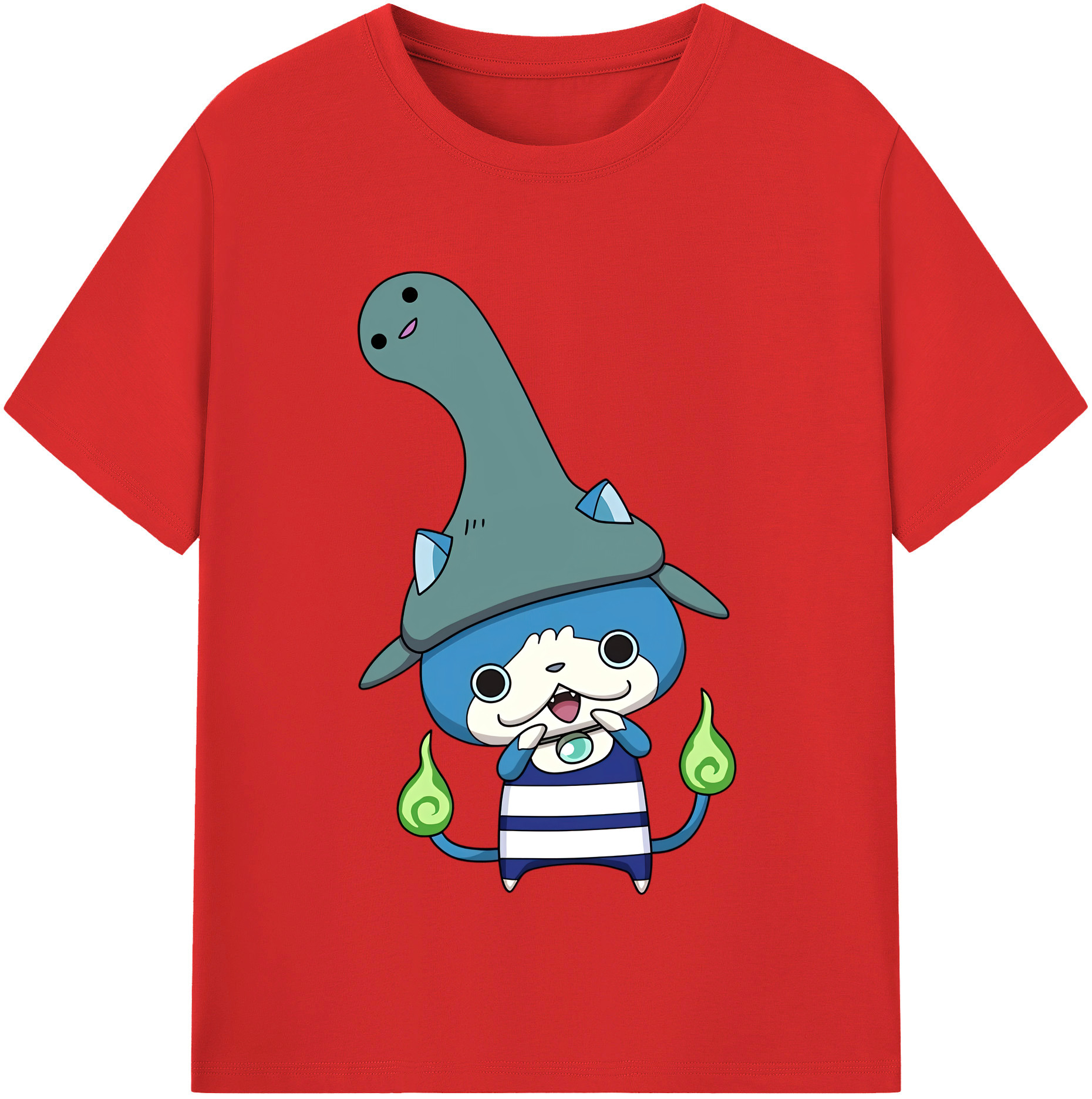 （画像用） 妖怪ウォッチ Yo-kai Watch レディースカジュアルプリントTシャツ（綿100％）