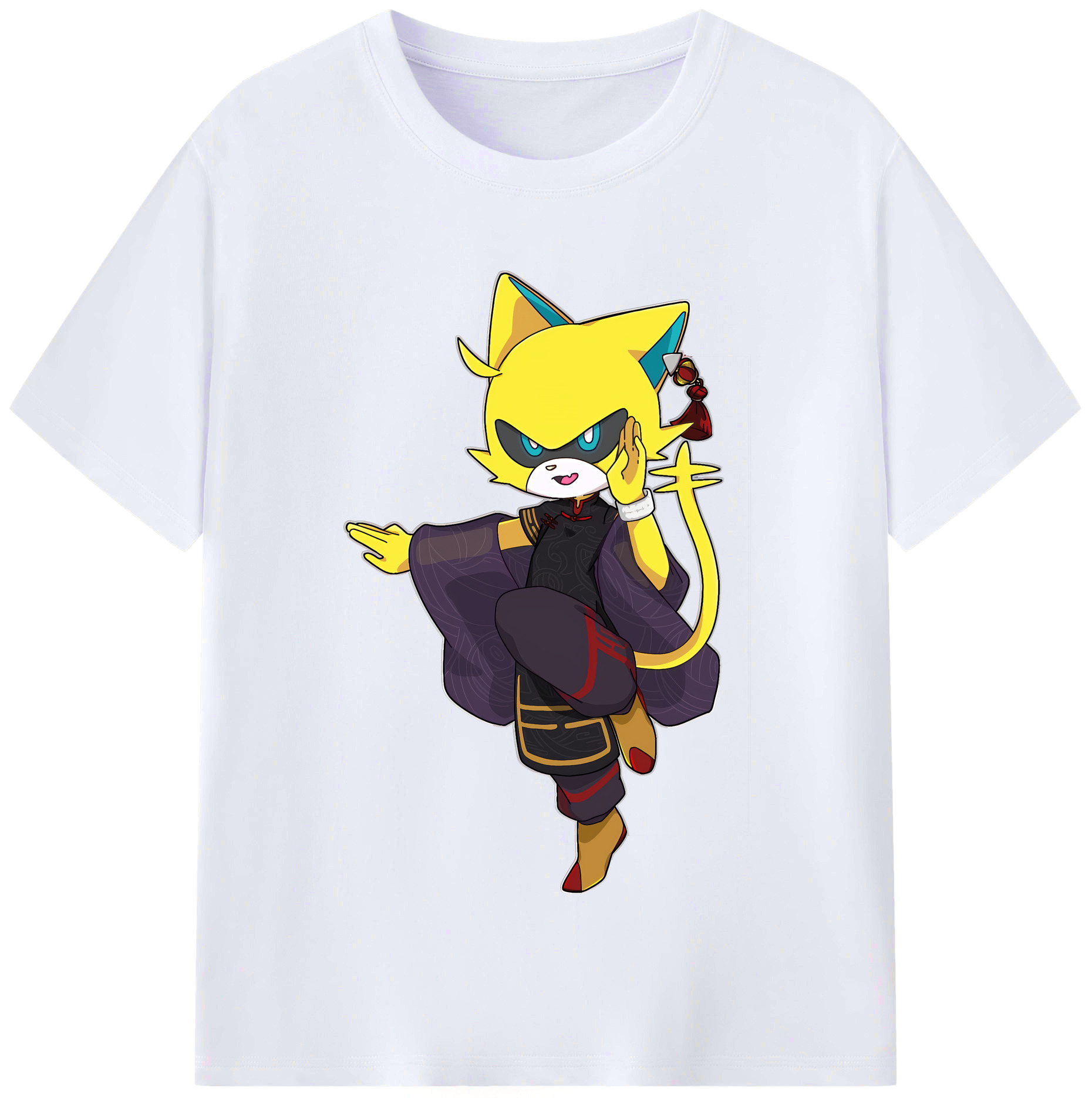 （画像用） 妖怪ウォッチ Yo-kai Watch レディースカジュアルプリントTシャツ（綿100％）