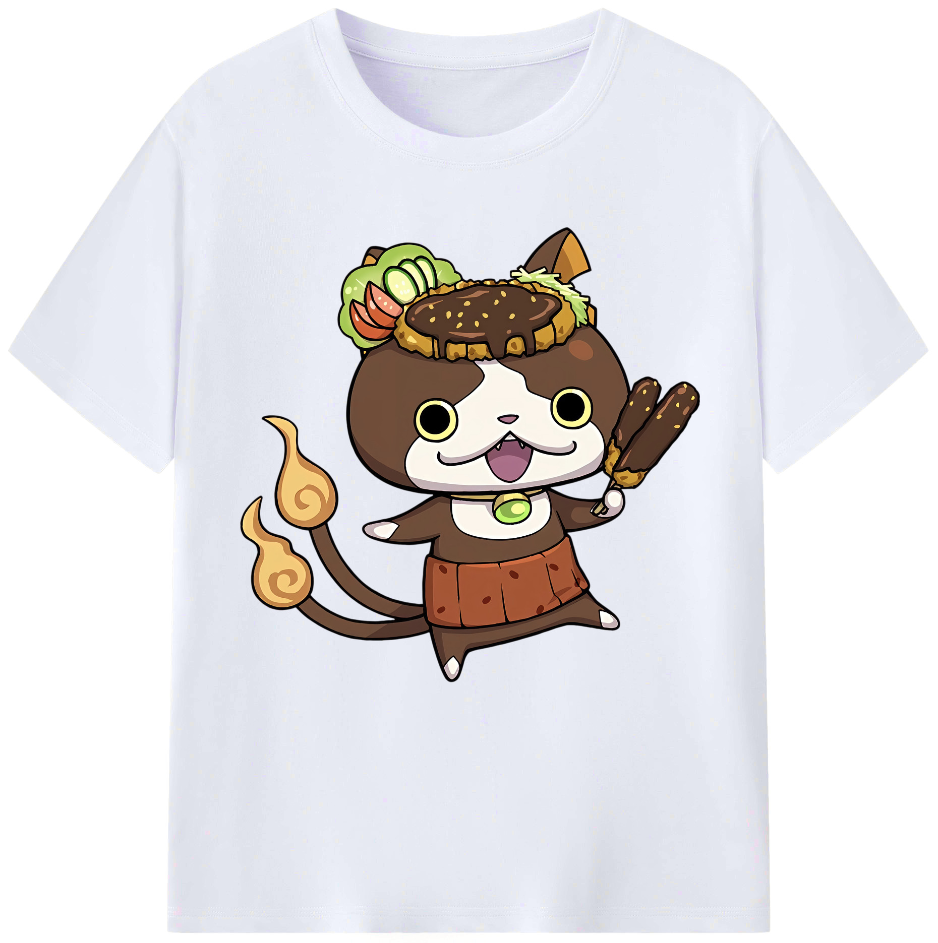 （画像用） 妖怪ウォッチ Yo-kai Watch レディースカジュアルプリントTシャツ（綿100％）
