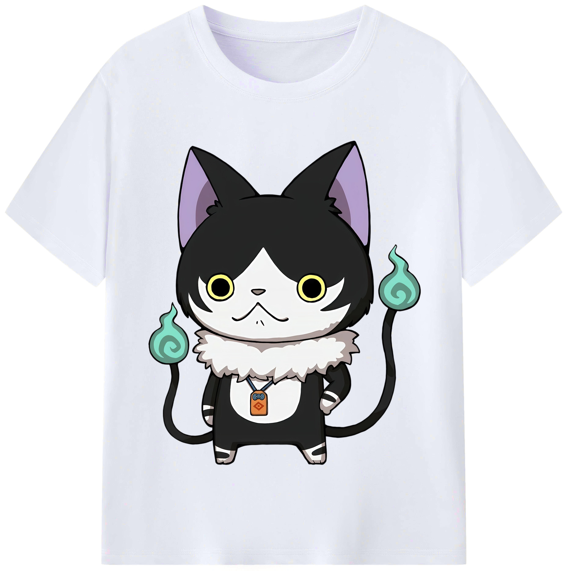 （画像用） 妖怪ウォッチ Yo-kai Watch レディースカジュアルプリントTシャツ（綿100％）