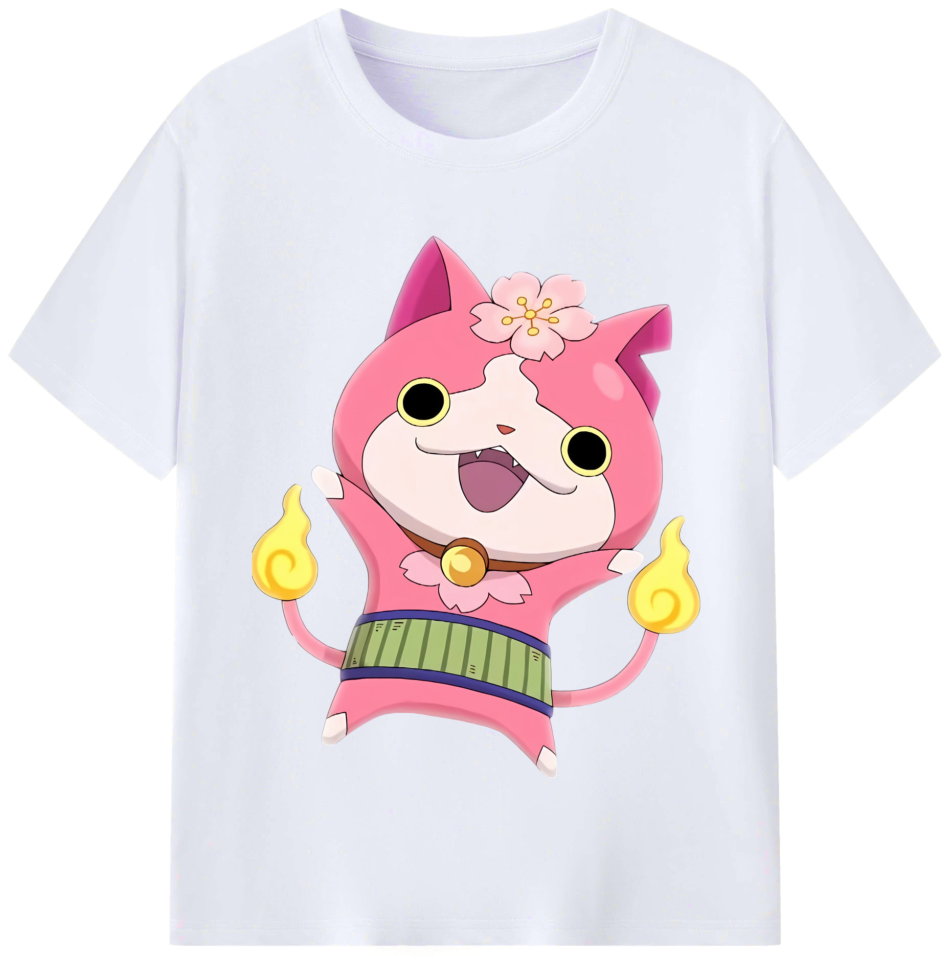 （画像用） 妖怪ウォッチ Yo-kai Watch レディースカジュアルプリントTシャツ（綿100％）