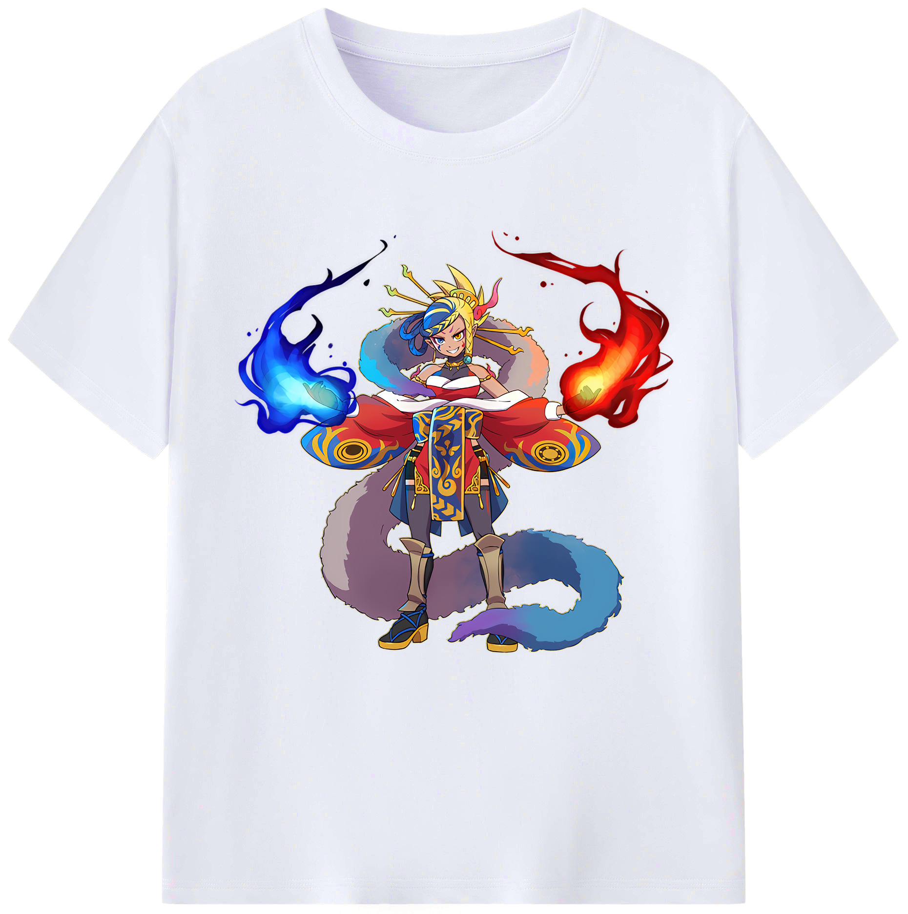 （画像用） 妖怪ウォッチ Yo-kai Watch レディースカジュアルプリントTシャツ（綿100％）