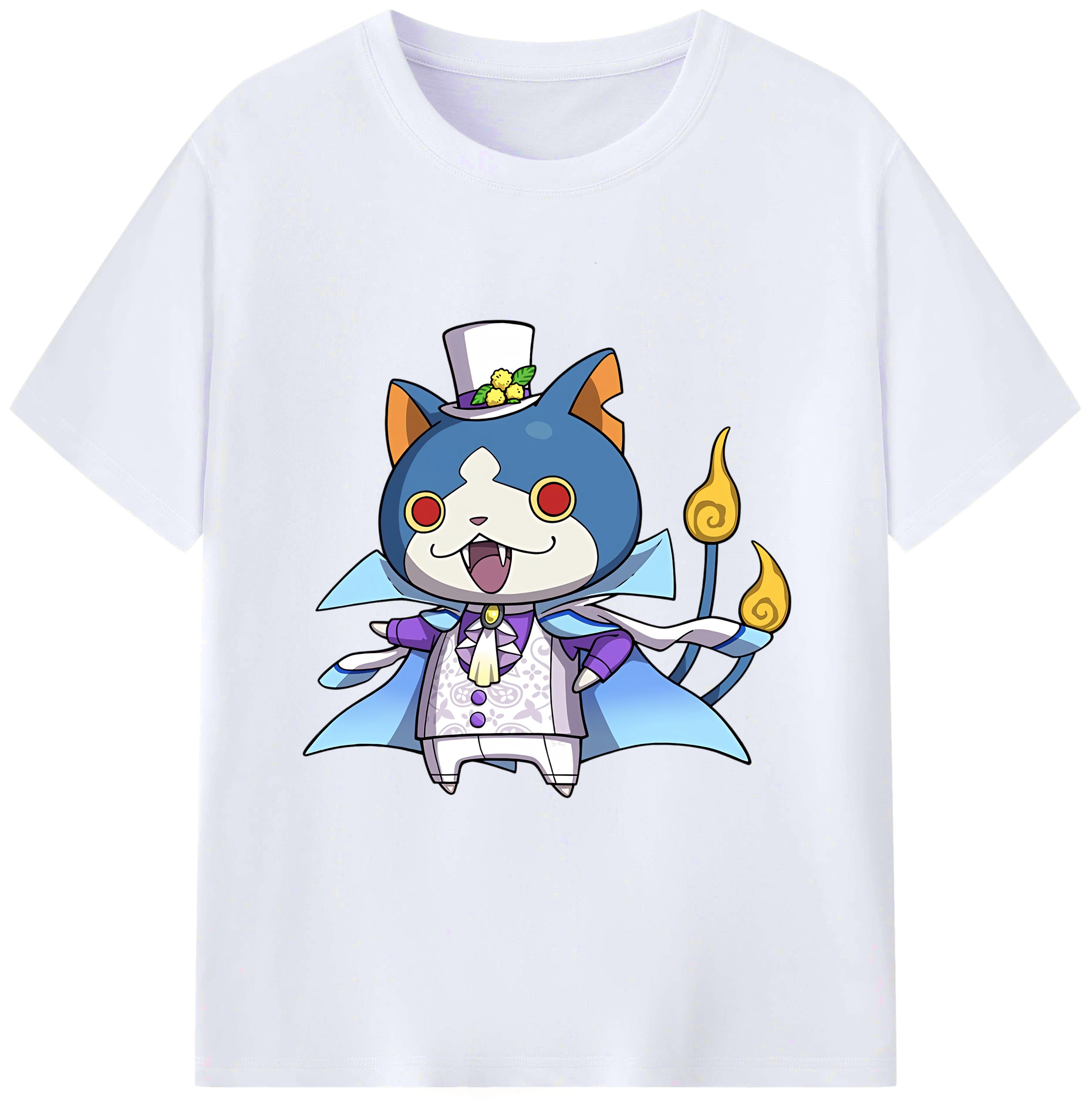 （画像用） 妖怪ウォッチ Yo-kai Watch レディースカジュアルプリントTシャツ（綿100％）
