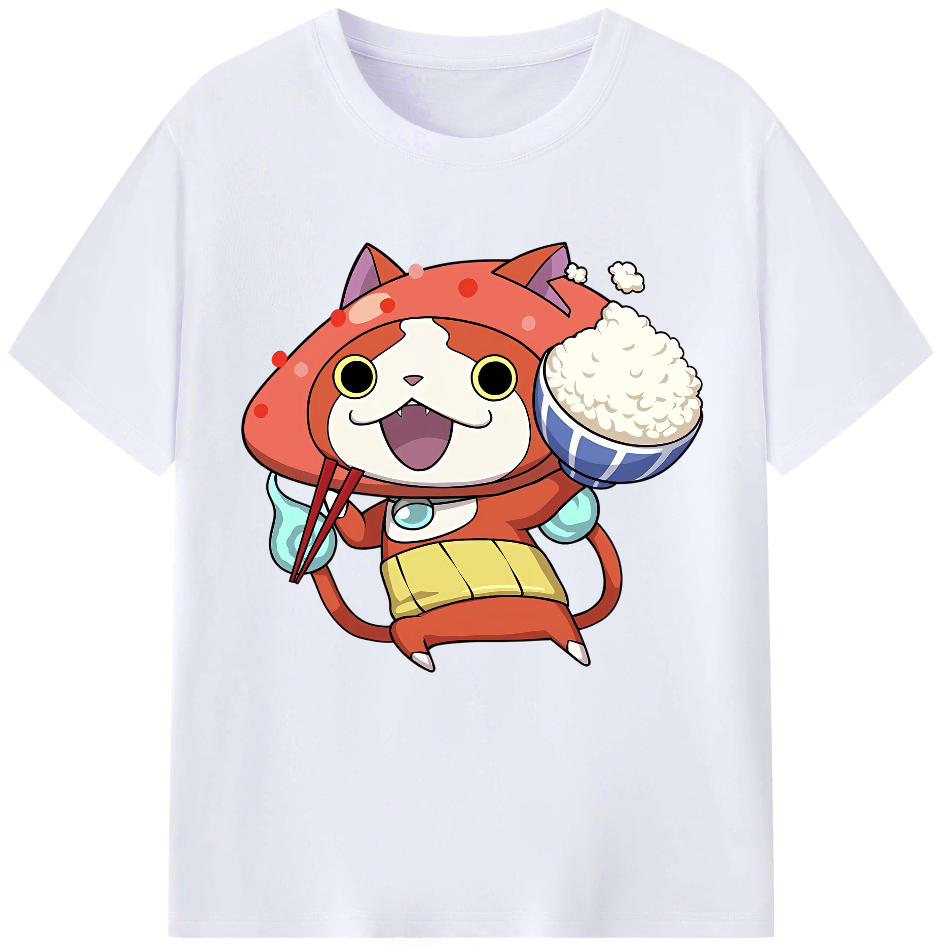 （画像用） 妖怪ウォッチ Yo-kai Watch レディースカジュアルプリントTシャツ（綿100％）