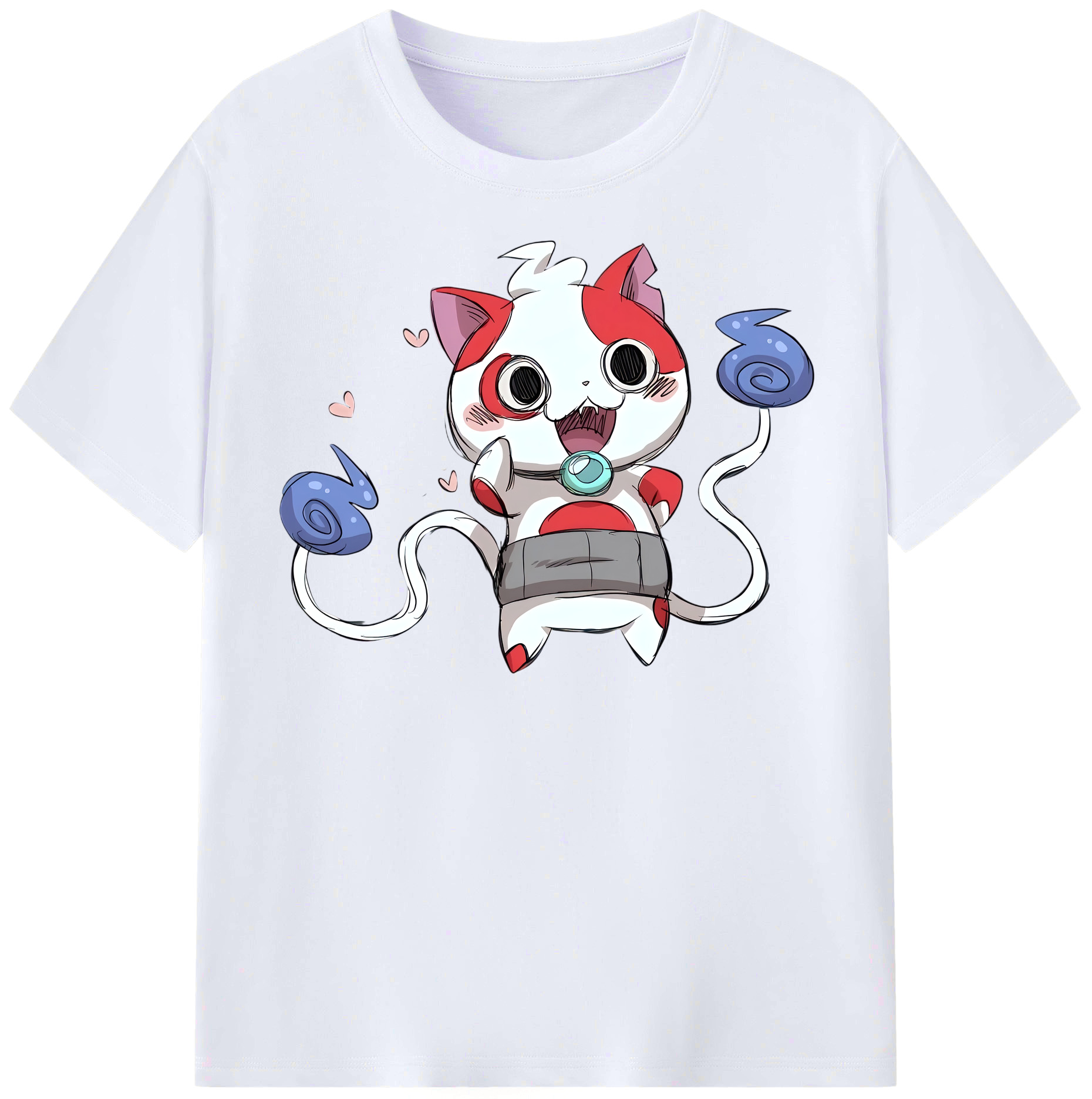 （画像用） 妖怪ウォッチ Yo-kai Watch レディースカジュアルプリントTシャツ（綿100％）
