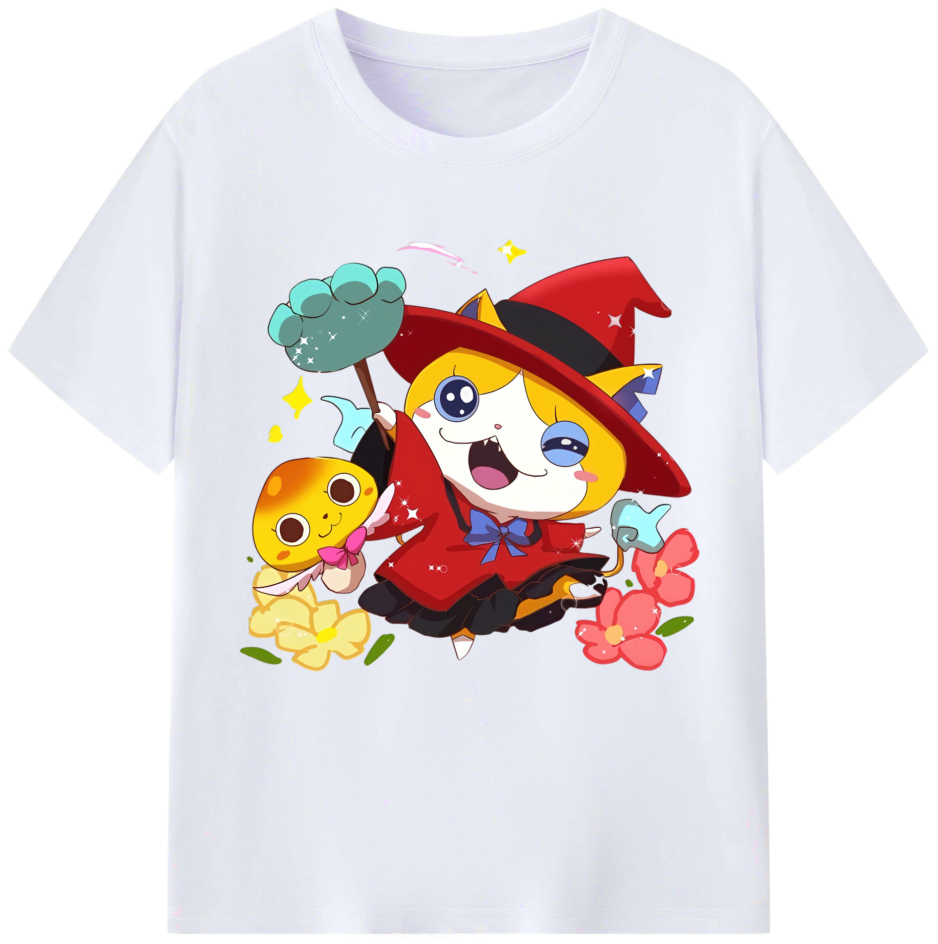 （画像用） 妖怪ウォッチ Yo-kai Watch レディースカジュアルプリントTシャツ（綿100％）