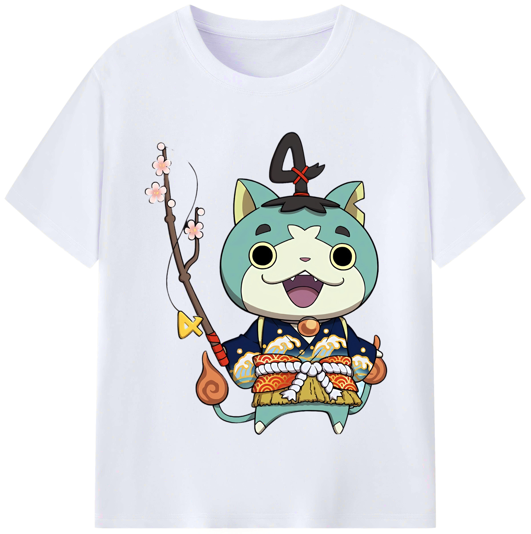 （画像用） 妖怪ウォッチ Yo-kai Watch レディースカジュアルプリントTシャツ（綿100％）