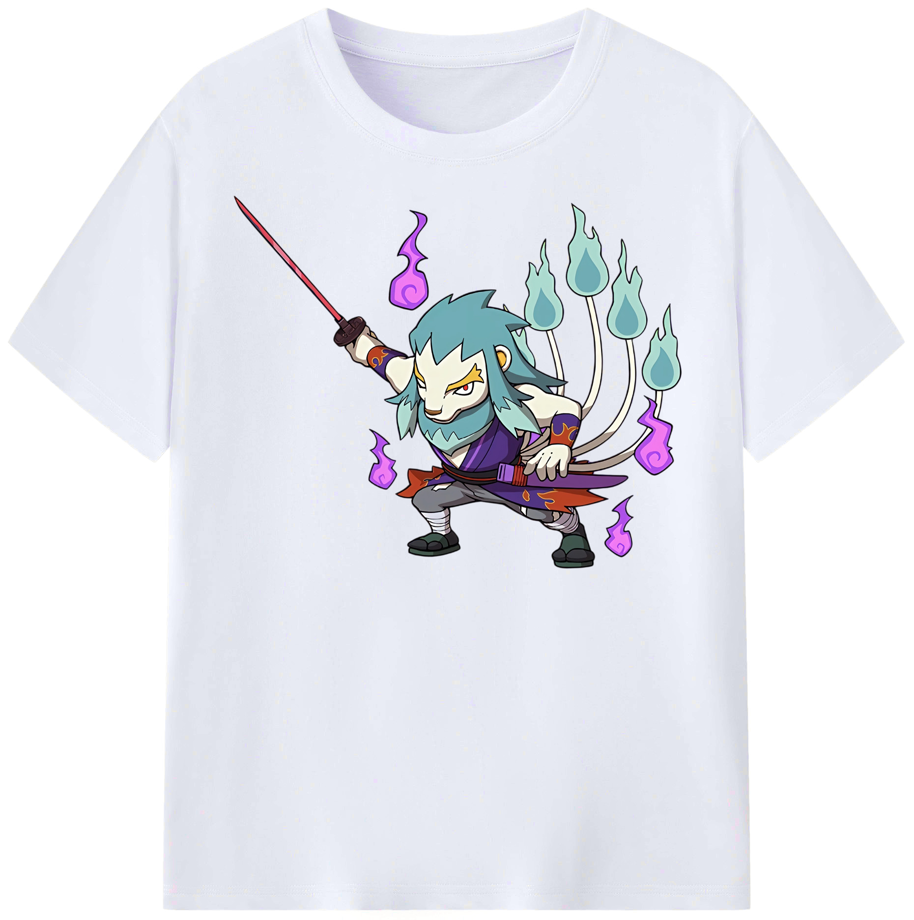 （画像用） 妖怪ウォッチ Yo-kai Watch レディースカジュアルプリントTシャツ（綿100％）