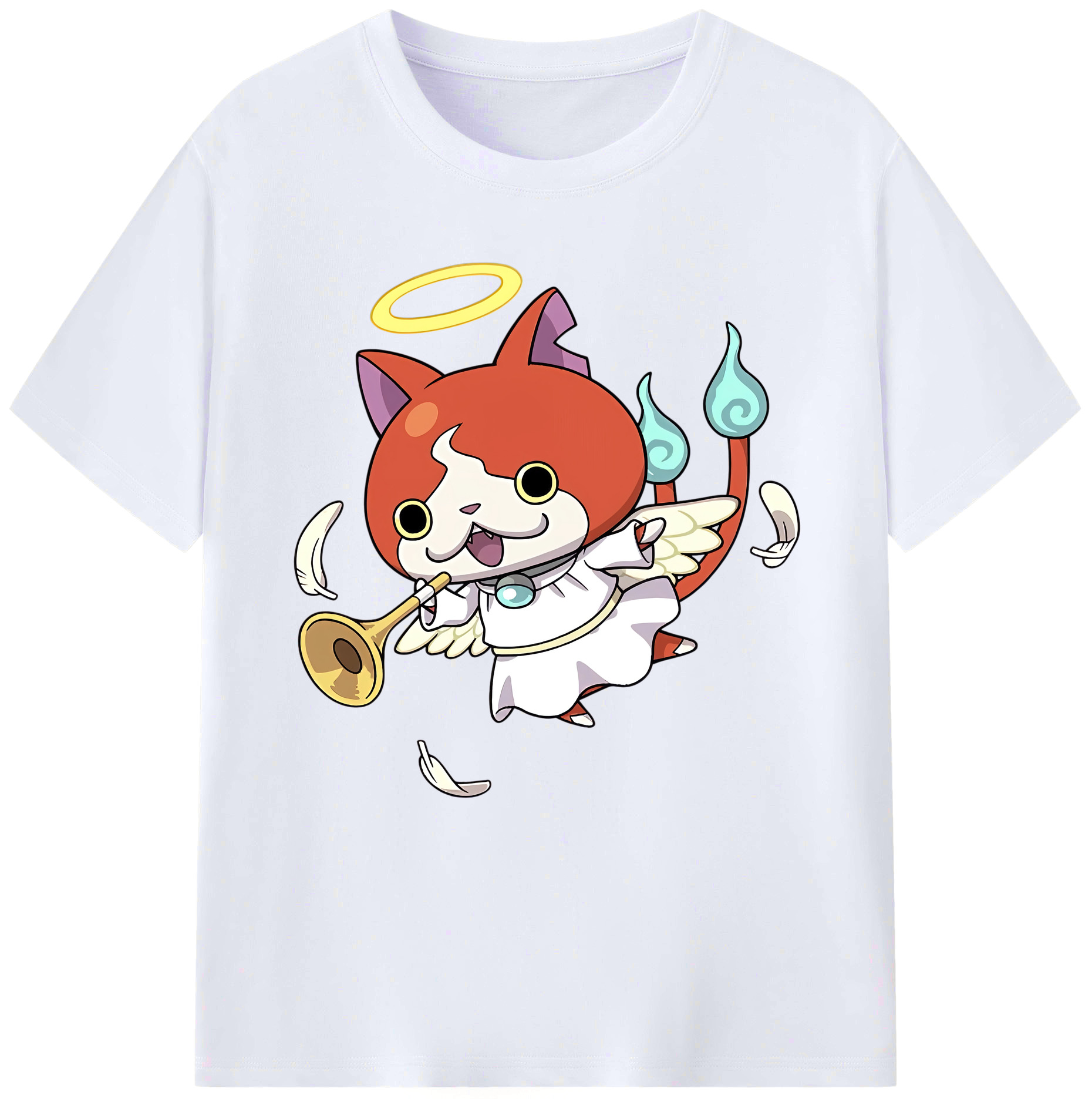 （画像用） 妖怪ウォッチ Yo-kai Watch レディースカジュアルプリントTシャツ（綿100％）