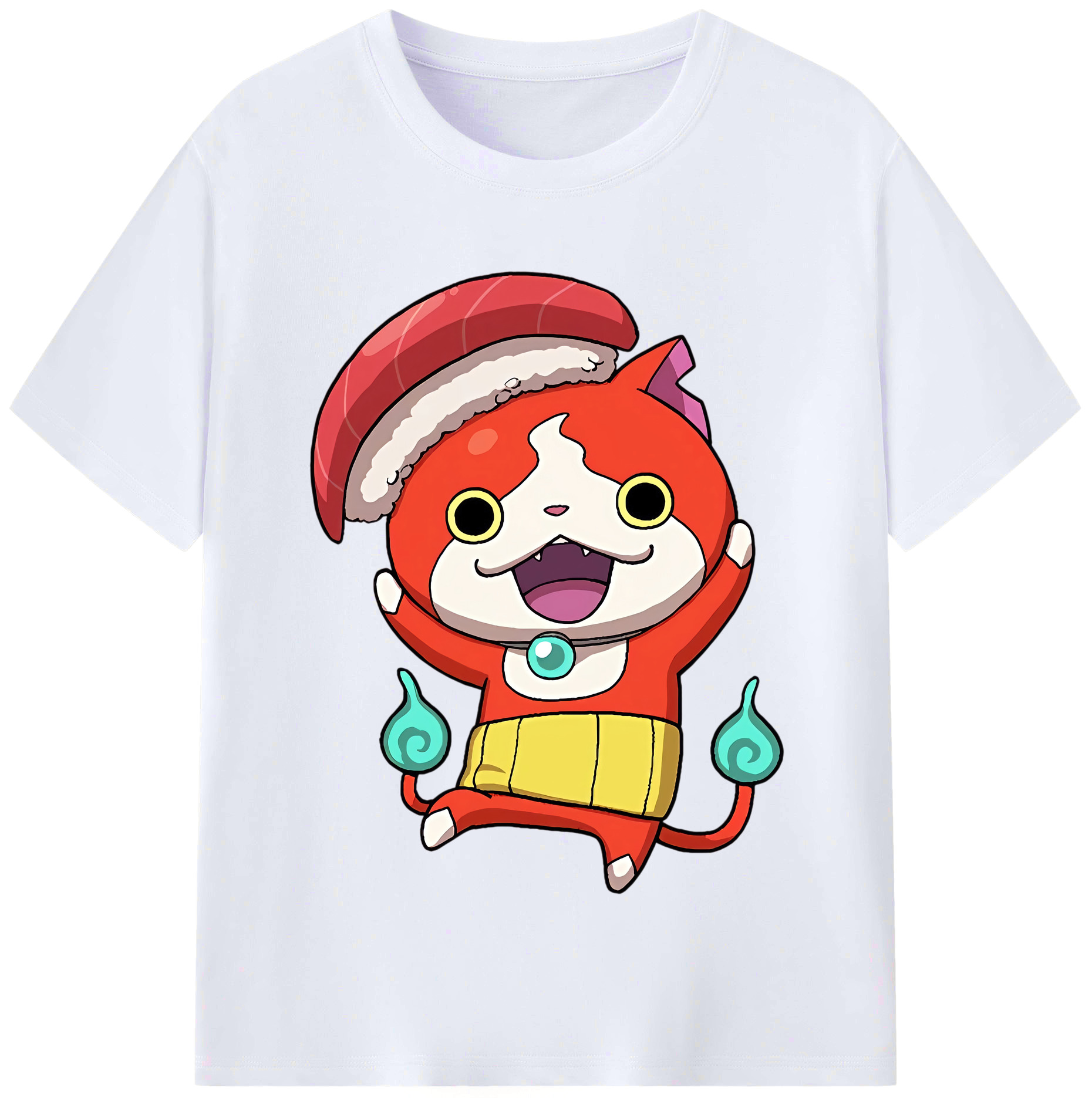 （画像用） 妖怪ウォッチ Yo-kai Watch レディースカジュアルプリントTシャツ（綿100％）