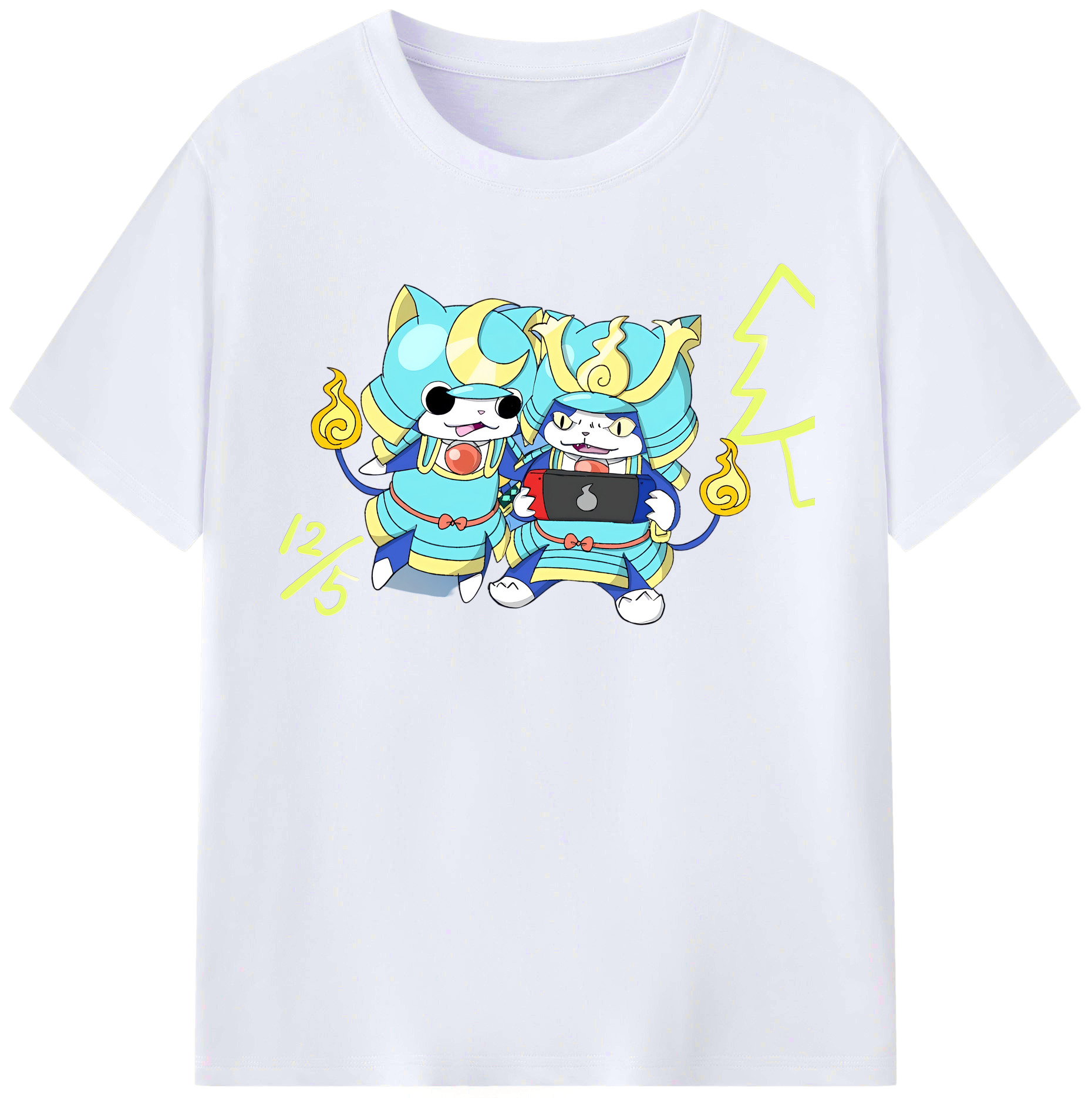 （画像用） 妖怪ウォッチ Yo-kai Watch レディースカジュアルプリントTシャツ（綿100％）