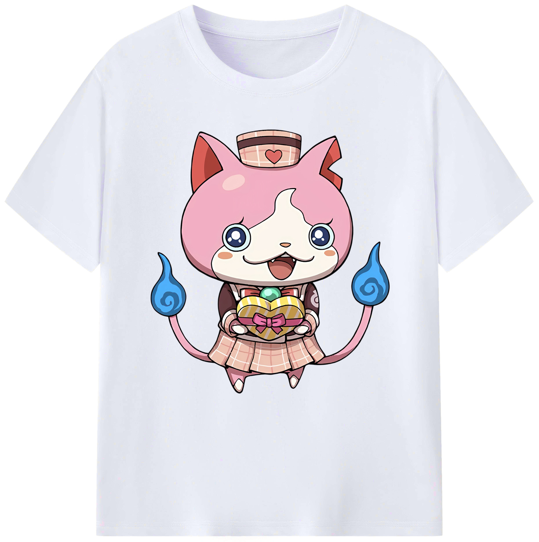 （画像用） 妖怪ウォッチ Yo-kai Watch レディースカジュアルプリントTシャツ（綿100％）