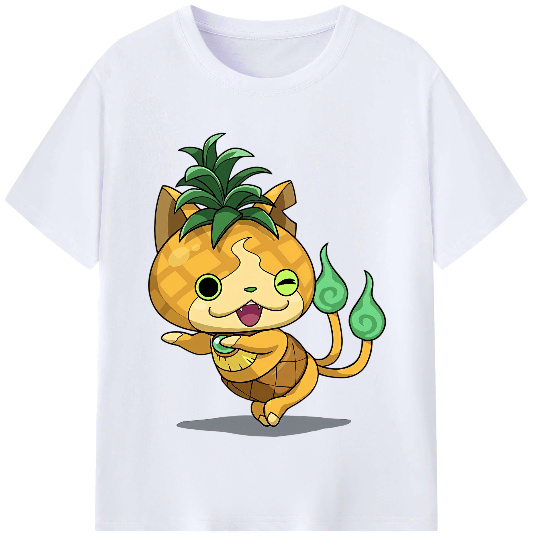 （画像用） 妖怪ウォッチ Yo-kai Watch レディースカジュアルプリントTシャツ（綿100％）