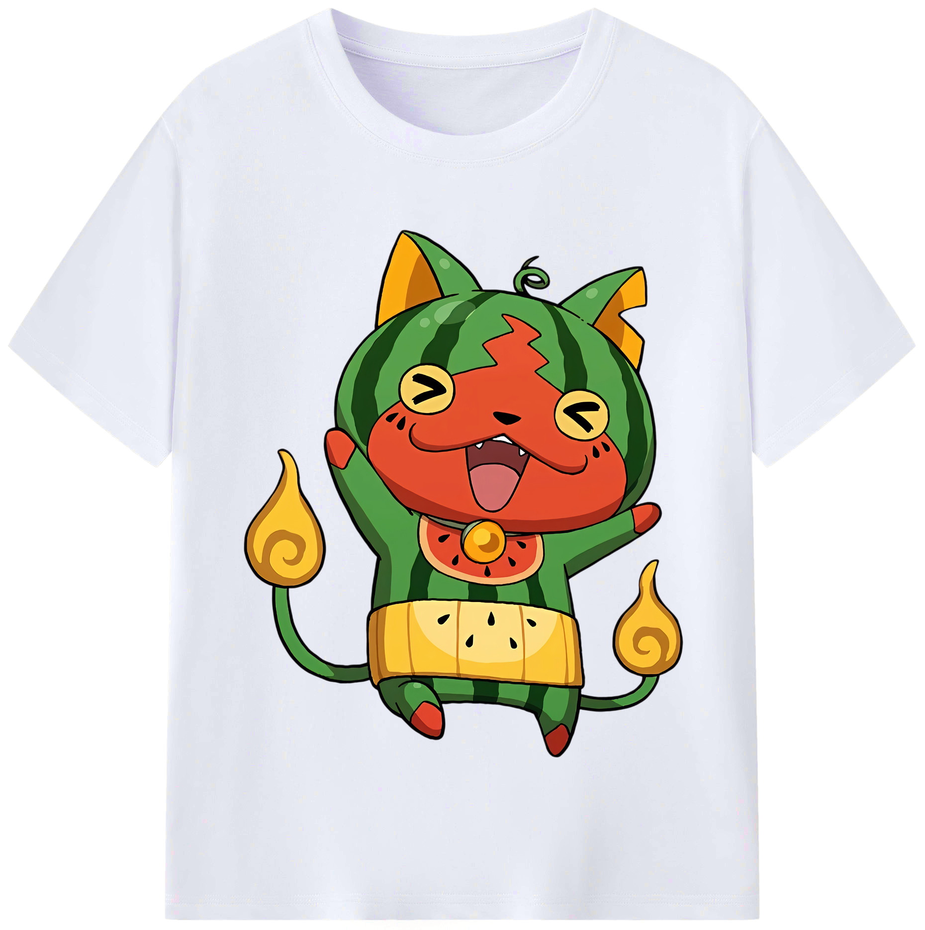 （画像用） 妖怪ウォッチ Yo-kai Watch レディースカジュアルプリントTシャツ（綿100％）
