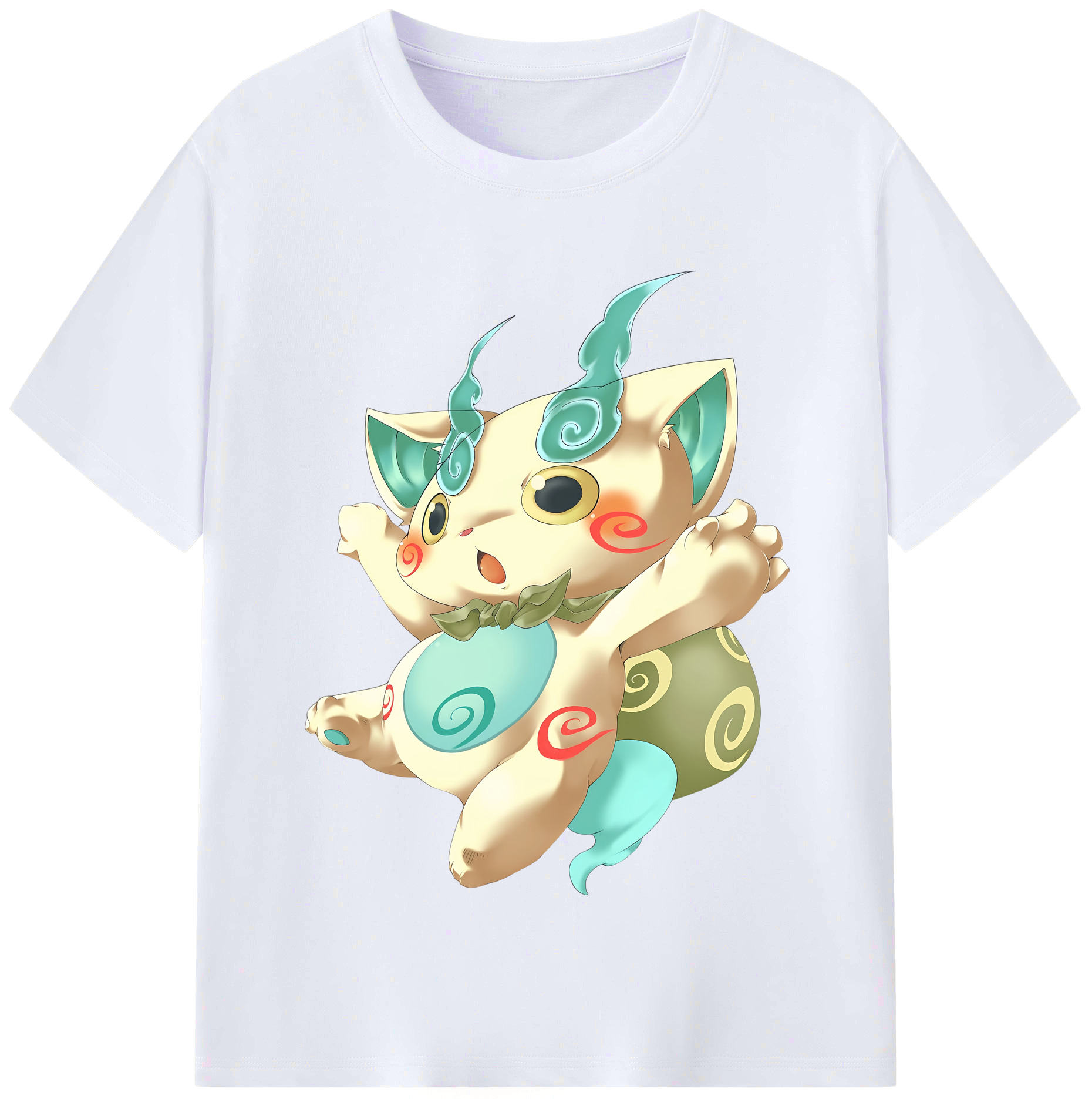 （画像用） 妖怪ウォッチ Yo-kai Watch レディースカジュアルプリントTシャツ（綿100％）
