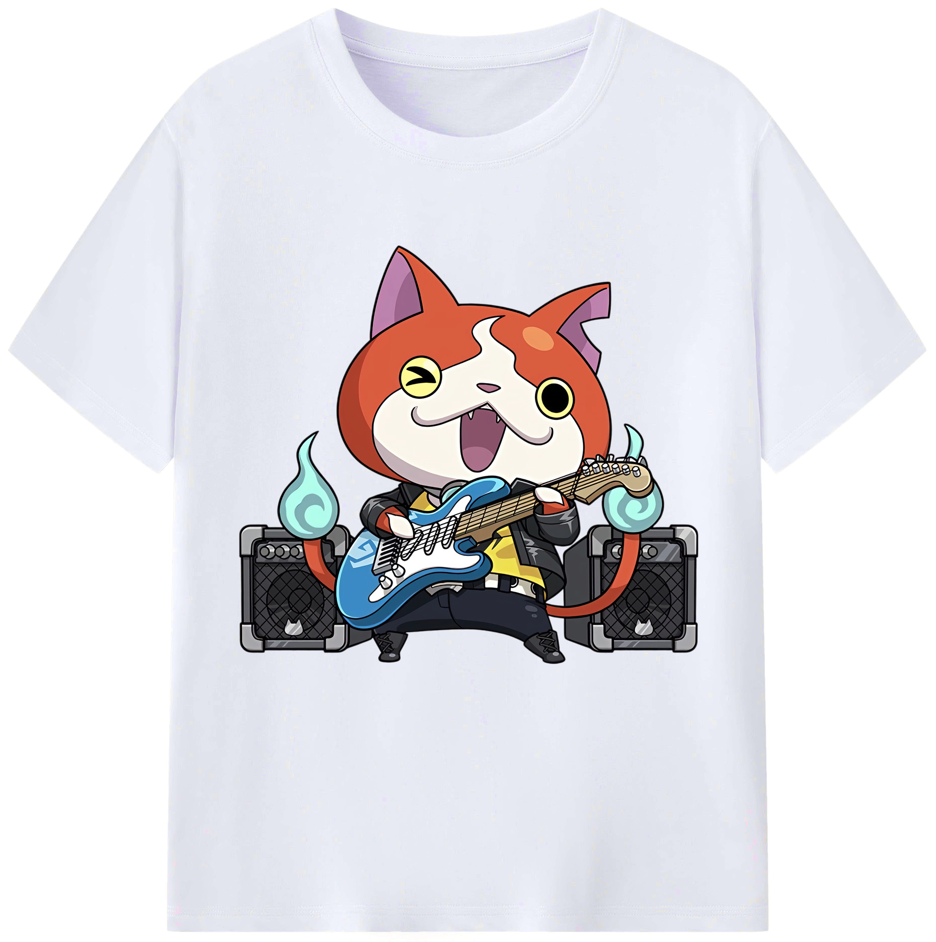 （画像用） 妖怪ウォッチ Yo-kai Watch レディースカジュアルプリントTシャツ（綿100％）