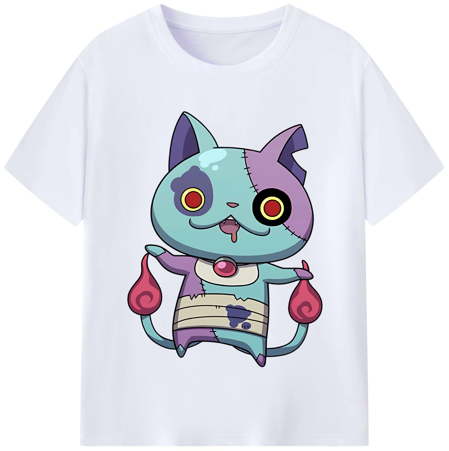 （画像用） 妖怪ウォッチ Yo-kai Watch レディースカジュアルプリントTシャツ（綿100％）