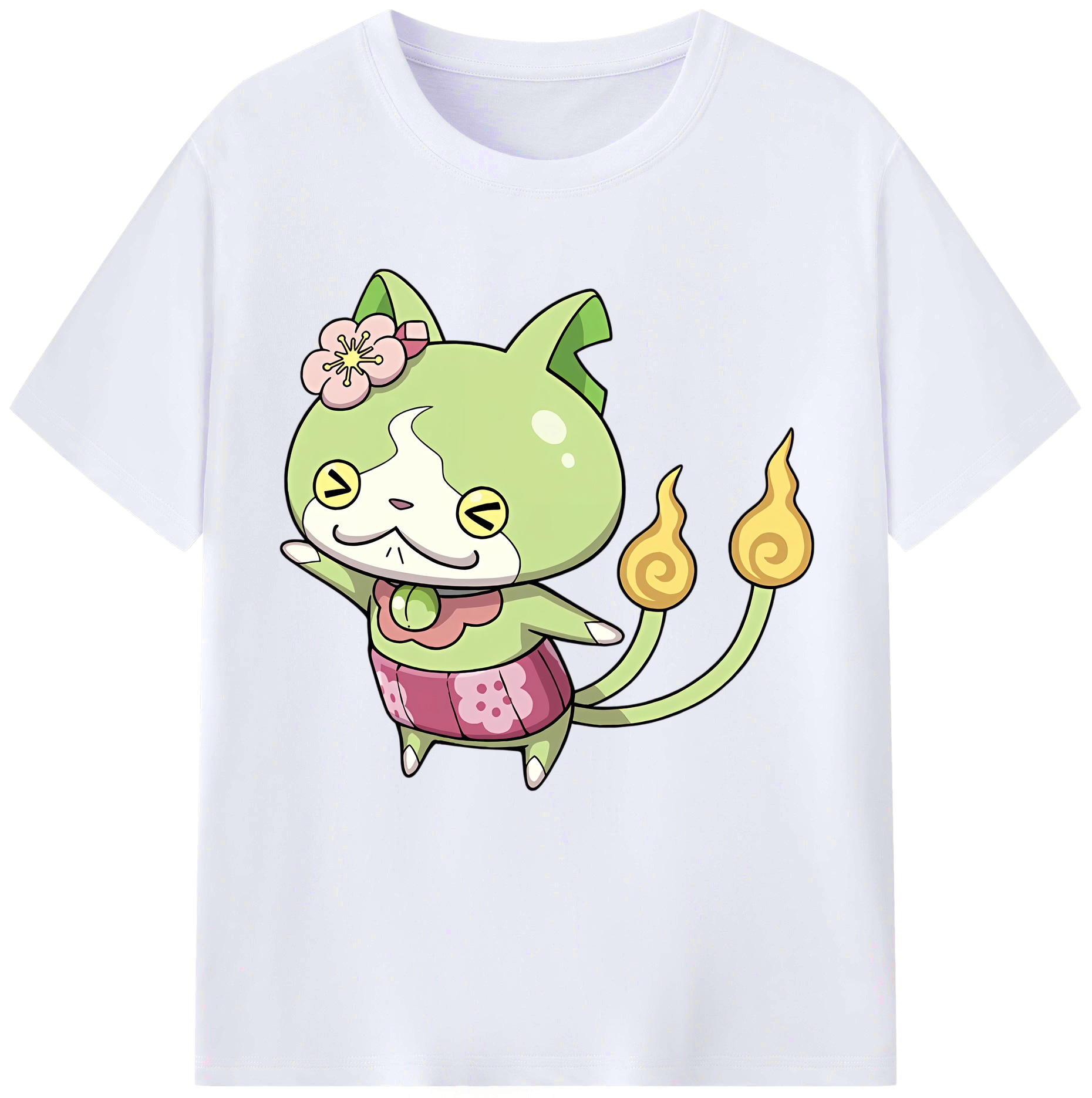 （画像用） 妖怪ウォッチ Yo-kai Watch レディースカジュアルプリントTシャツ（綿100％）
