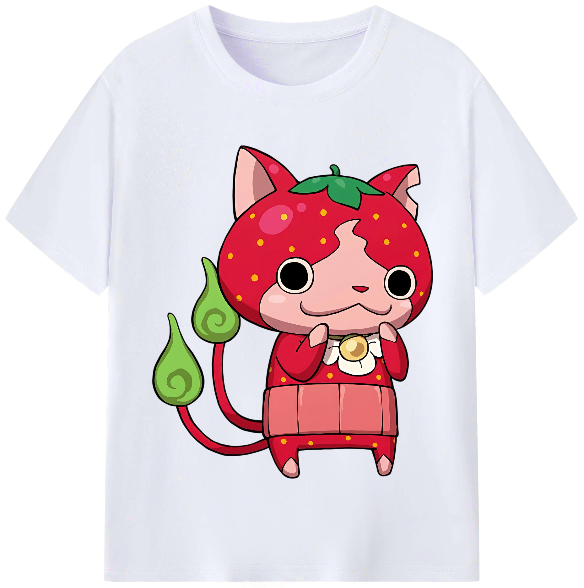 （画像用） 妖怪ウォッチ Yo-kai Watch レディースカジュアルプリントTシャツ（綿100％）