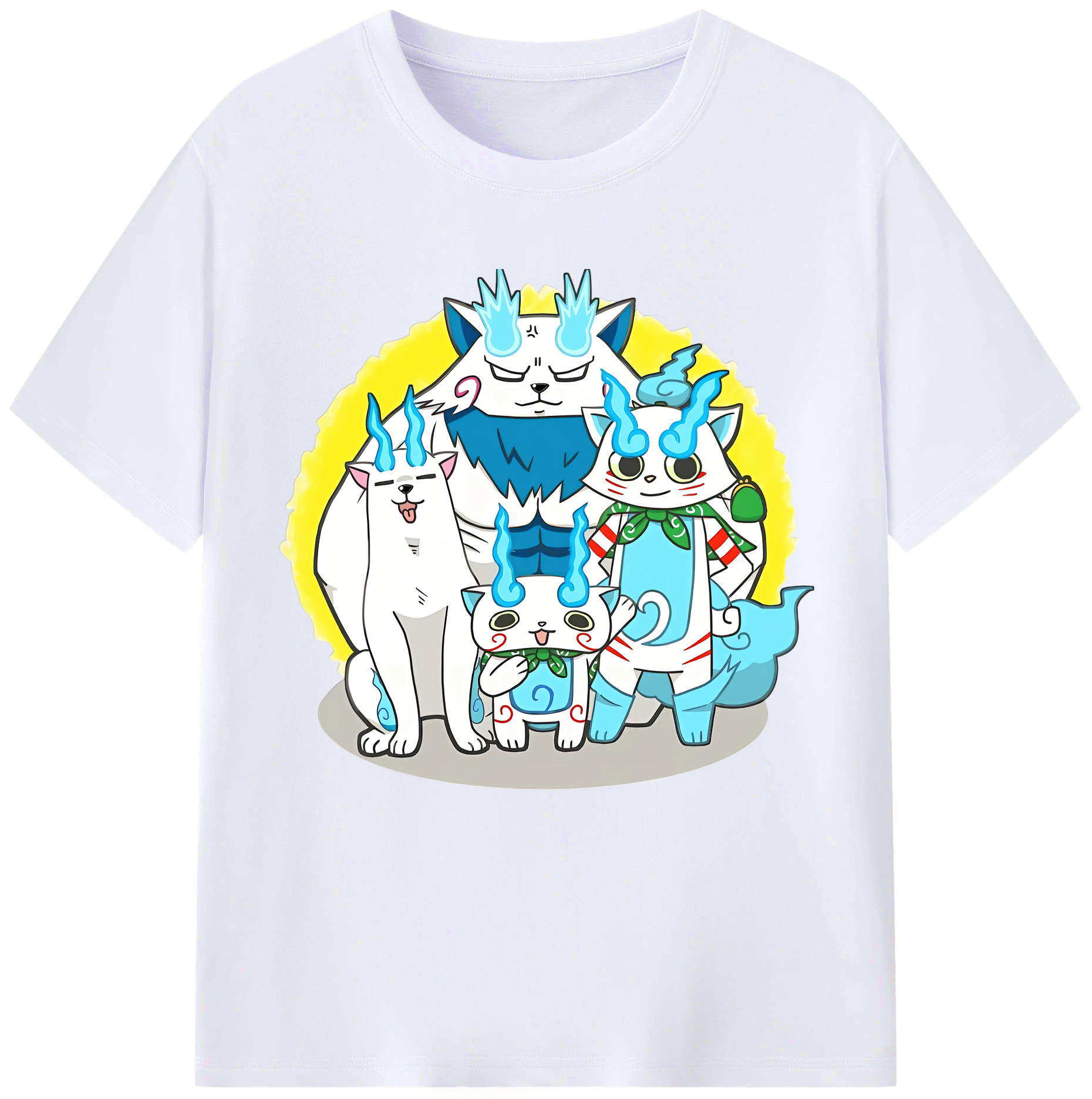 （画像用） 妖怪ウォッチ Yo-kai Watch レディースカジュアルプリントTシャツ（綿100％）