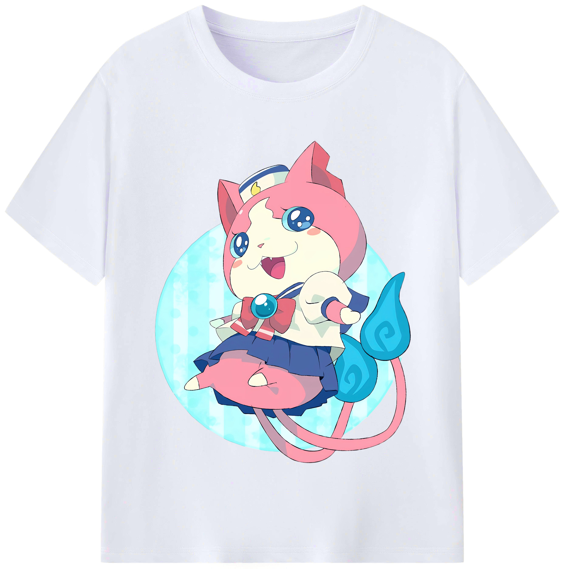 （画像用） 妖怪ウォッチ Yo-kai Watch レディースカジュアルプリントTシャツ（綿100％）