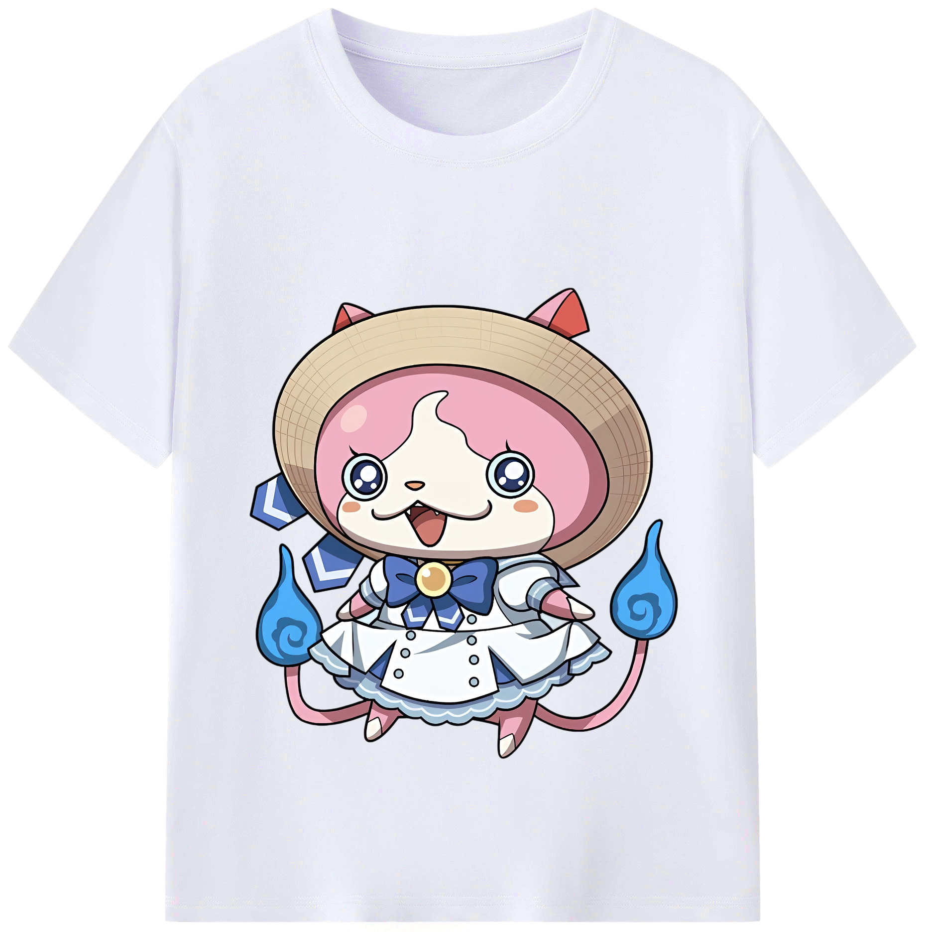 （画像用） 妖怪ウォッチ Yo-kai Watch レディースカジュアルプリントTシャツ（綿100％）