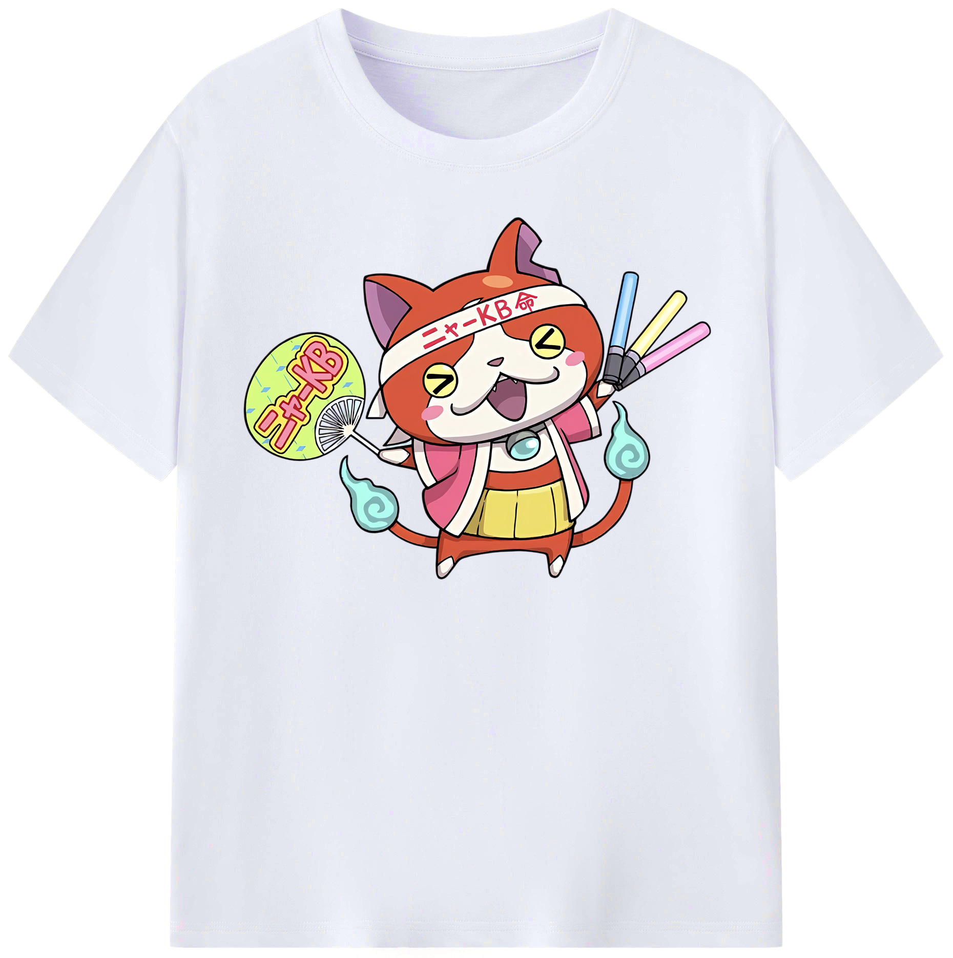 （画像用） 妖怪ウォッチ Yo-kai Watch レディースカジュアルプリントTシャツ（綿100％）