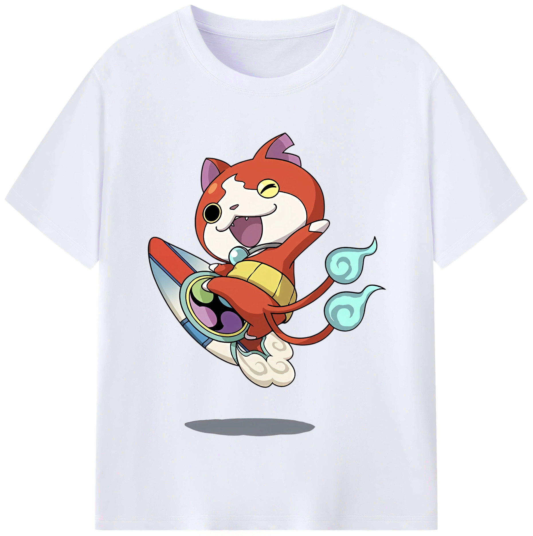 （画像用） 妖怪ウォッチ Yo-kai Watch レディースカジュアルプリントTシャツ（綿100％）