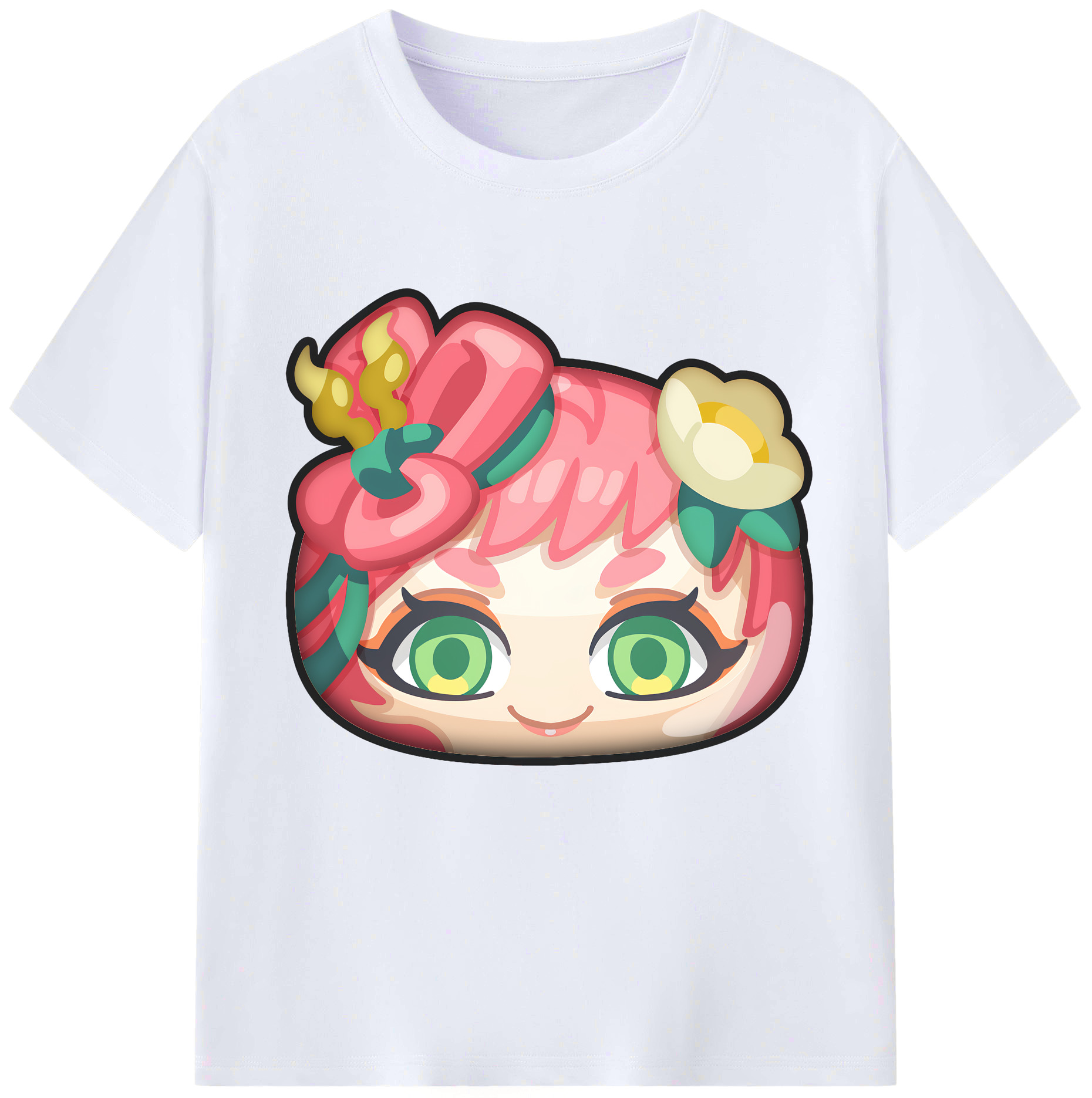 （画像用） 妖怪ウォッチ Yo-kai Watch レディースカジュアルプリントTシャツ（綿100％）