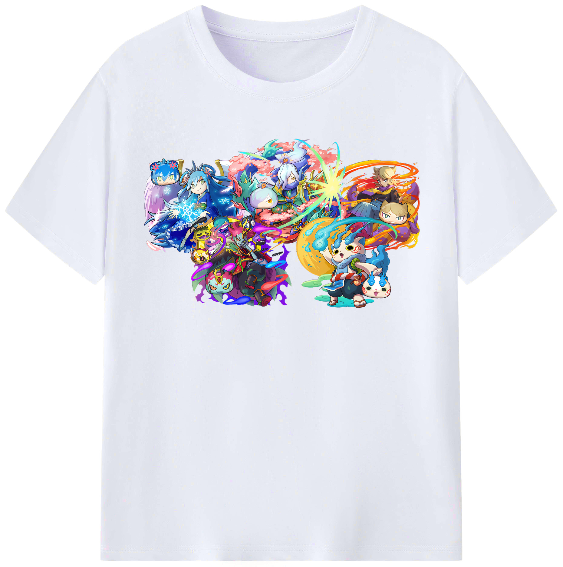 （画像用） 妖怪ウォッチ Yo-kai Watch レディースカジュアルプリントTシャツ（綿100％）