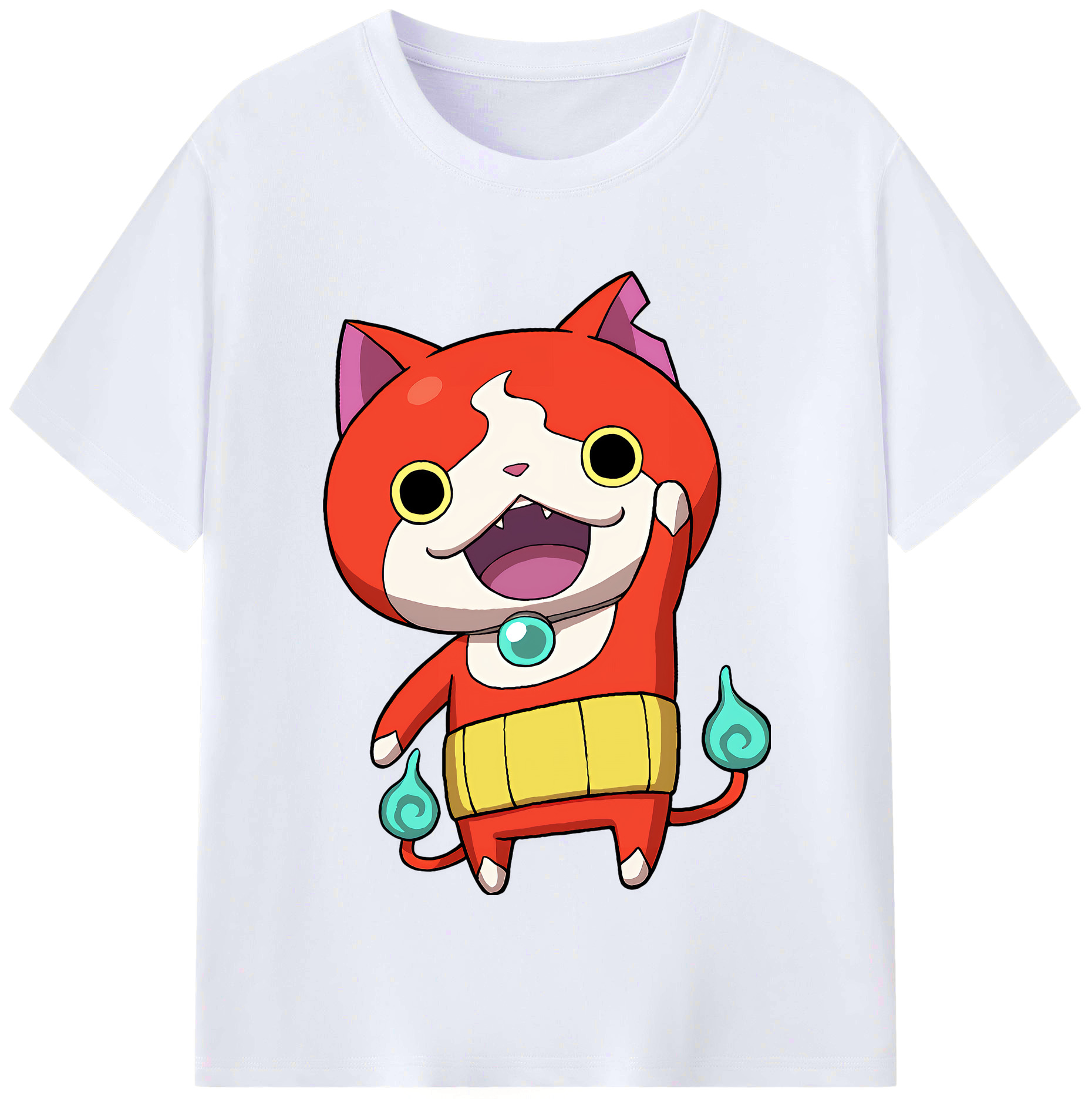 （画像用） 妖怪ウォッチ Yo-kai Watch レディースカジュアルプリントTシャツ（綿100％）