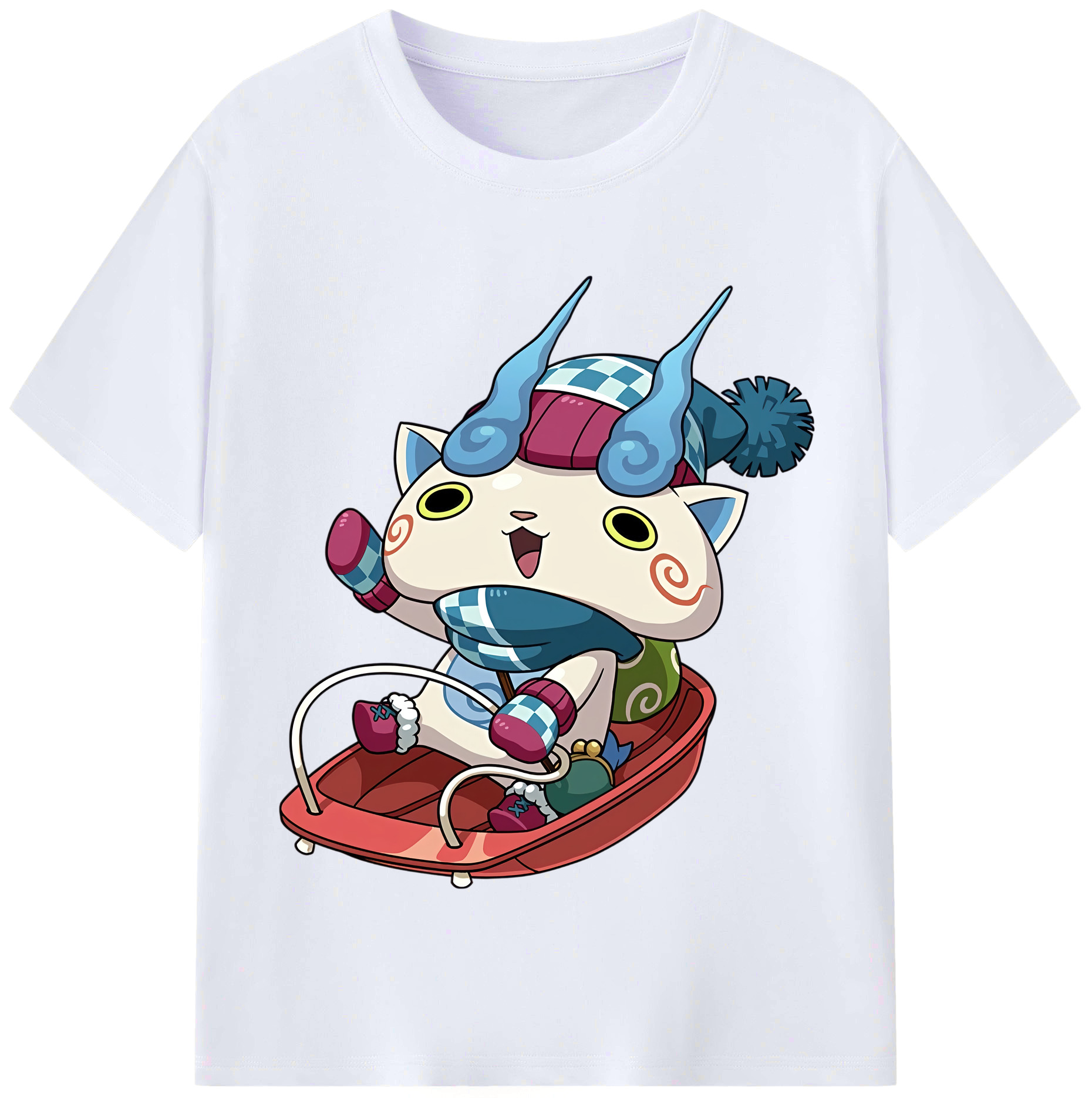（画像用） 妖怪ウォッチ Yo-kai Watch レディースカジュアルプリントTシャツ（綿100％）