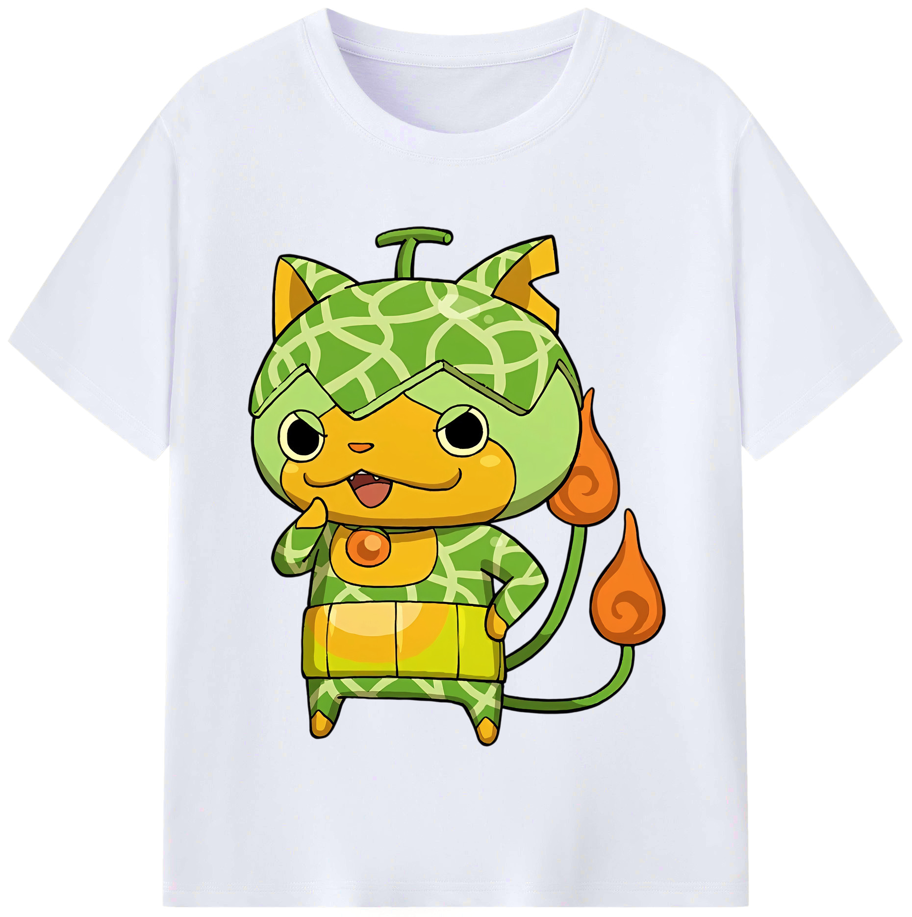 （画像用） 妖怪ウォッチ Yo-kai Watch レディースカジュアルプリントTシャツ（綿100％）