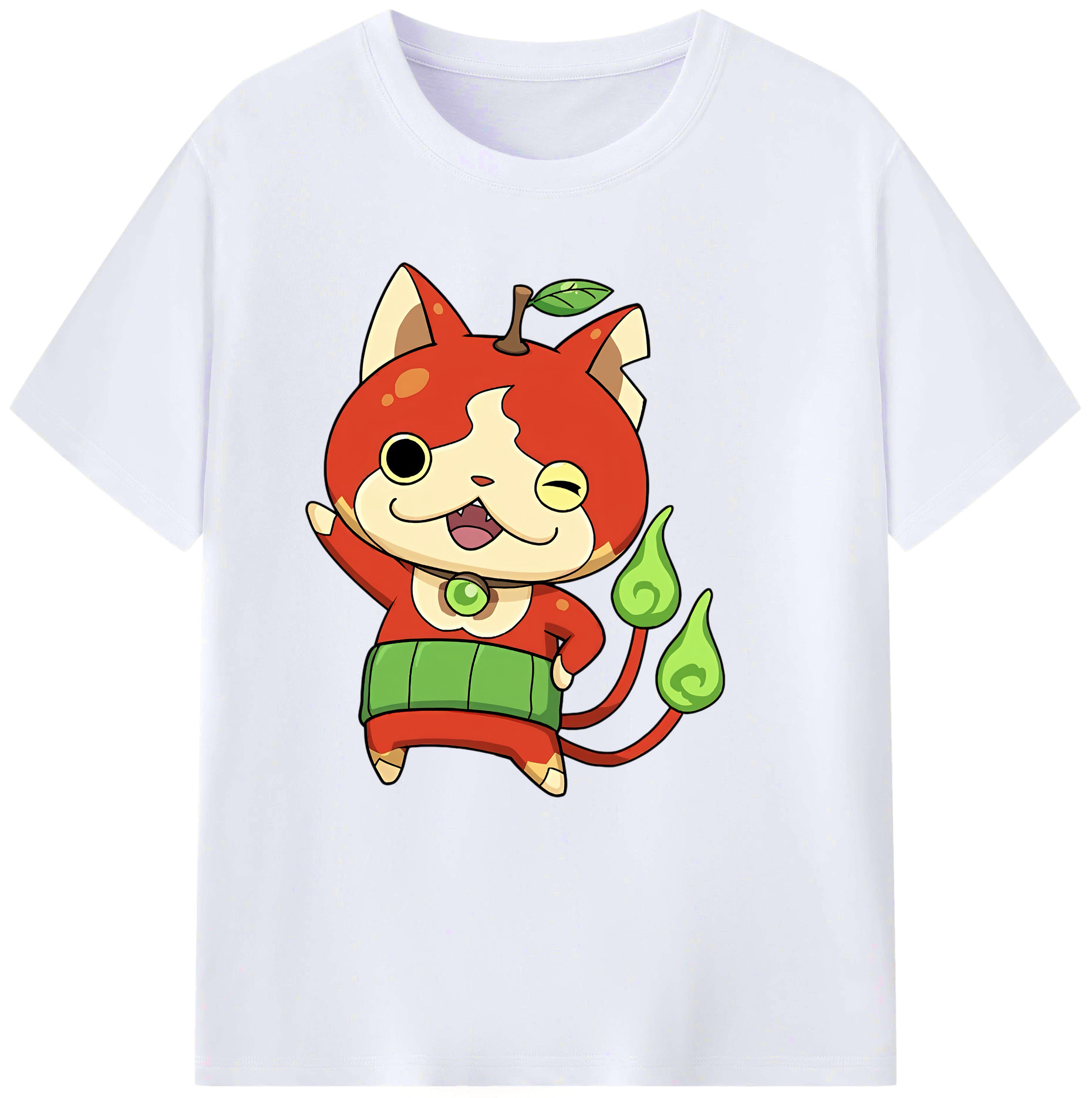 （画像用） 妖怪ウォッチ Yo-kai Watch レディースカジュアルプリントTシャツ（綿100％）