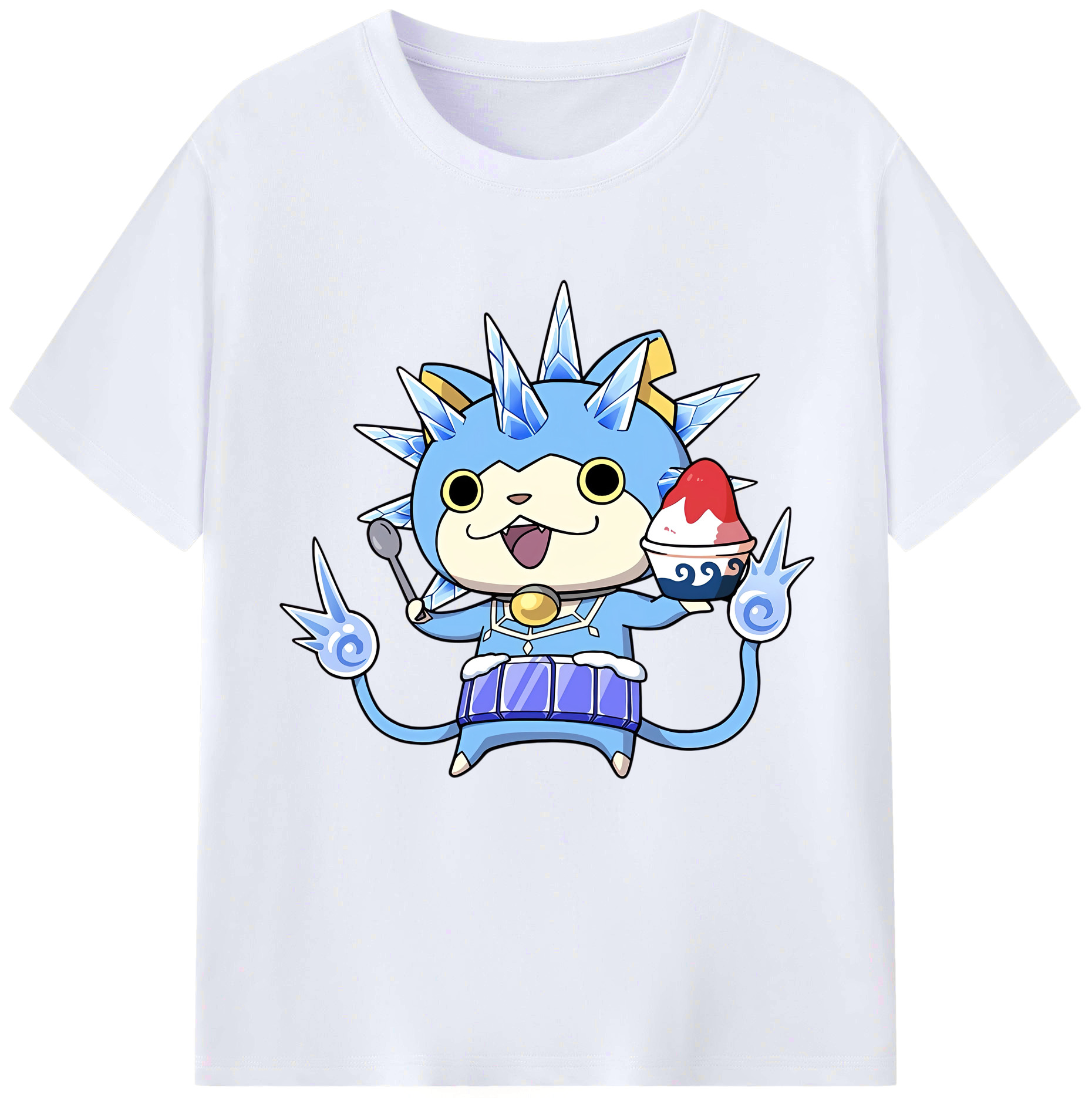 （画像用） 妖怪ウォッチ Yo-kai Watch レディースカジュアルプリントTシャツ（綿100％）