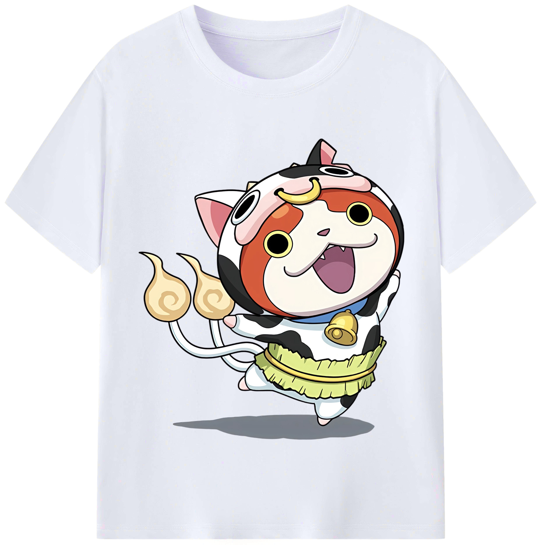 （画像用） 妖怪ウォッチ Yo-kai Watch レディースカジュアルプリントTシャツ（綿100％）