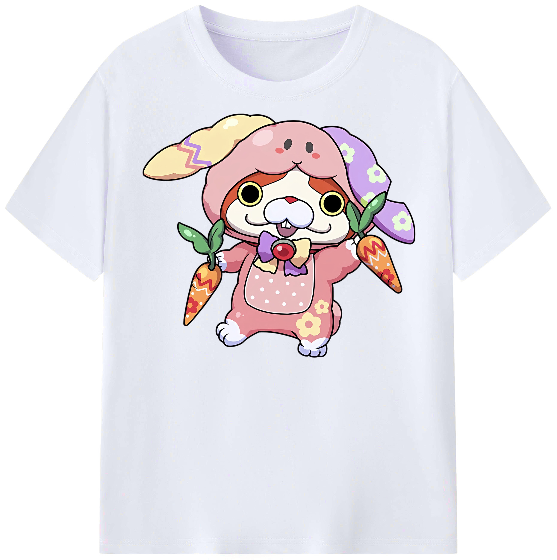 （画像用） 妖怪ウォッチ Yo-kai Watch レディースカジュアルプリントTシャツ（綿100％）