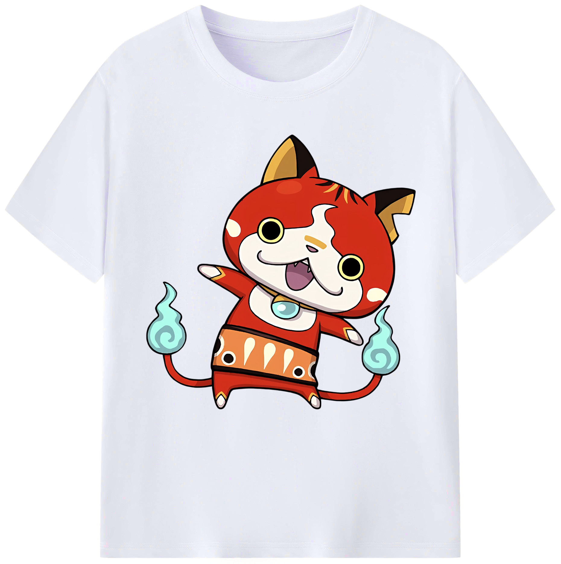 （画像用） 妖怪ウォッチ Yo-kai Watch レディースカジュアルプリントTシャツ（綿100％）