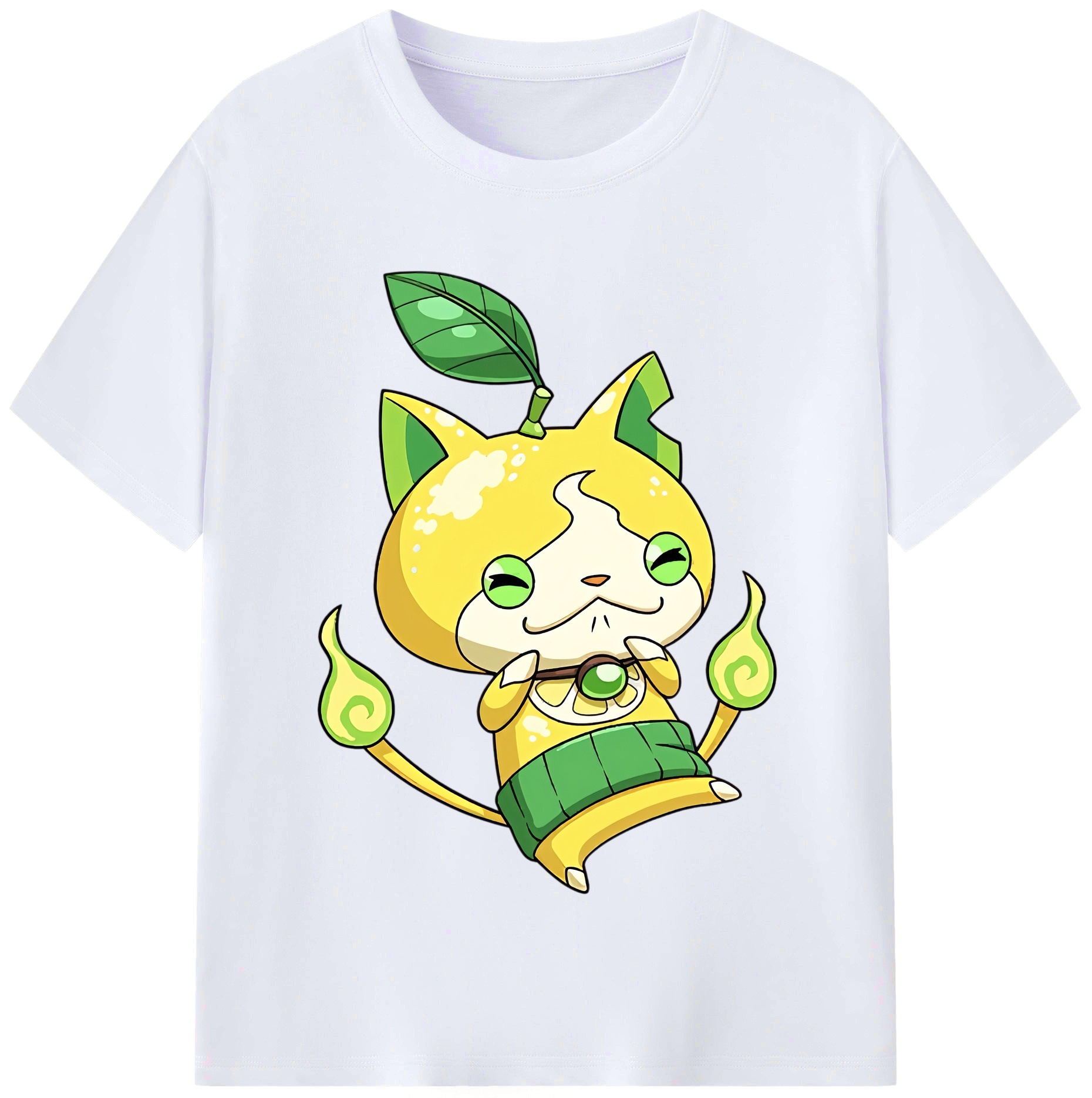 （画像用） 妖怪ウォッチ Yo-kai Watch レディースカジュアルプリントTシャツ（綿100％）